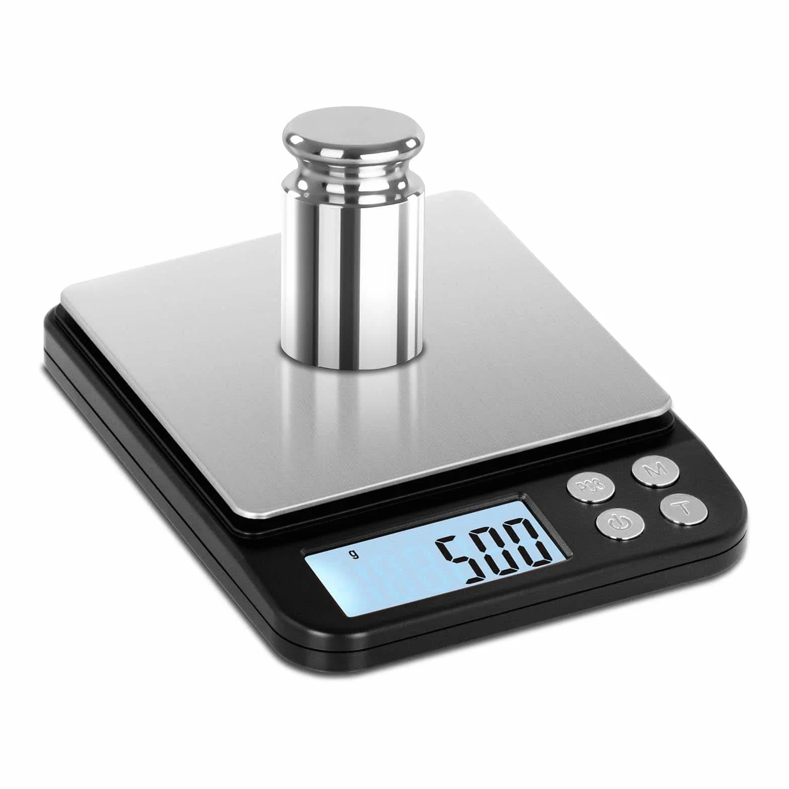 Steinberg Systems SBS-TW-500 cyfrowa waga stołowa 500 g / 0,01 g wyświetlacz LCD platforma 101 x 101 mm