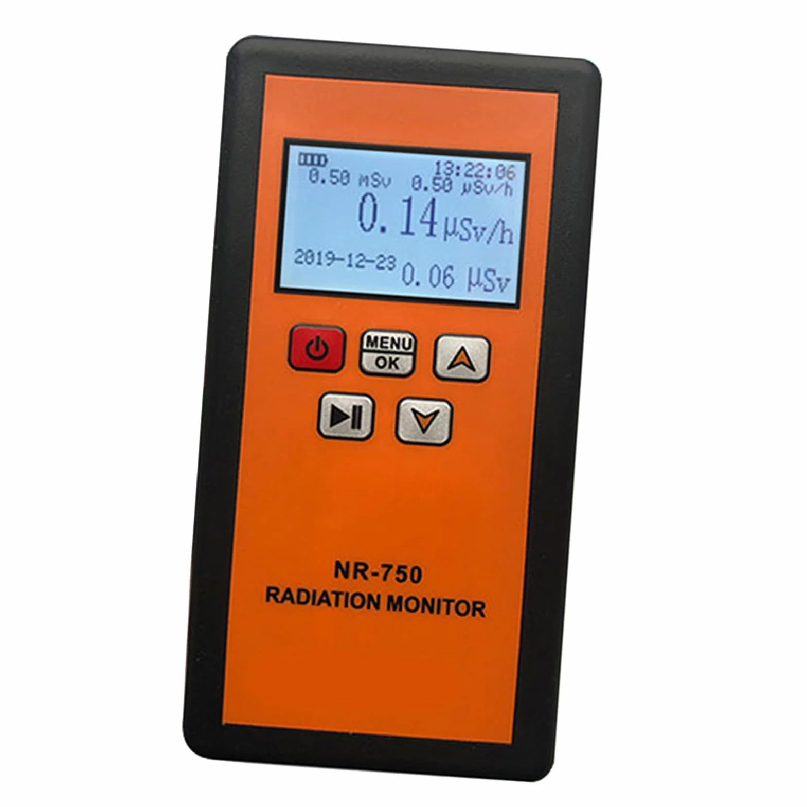 Geiger NR-750 przenośny detektor promieniowania jądrowego, wyświetlacz LCD, detektor promieniowania jądrowego, radioaktywny tester domowy β Y, rozpoznawanie wibracji dźwiękowych, potrójny