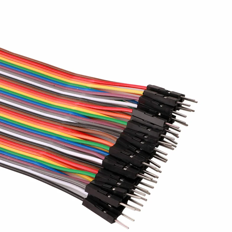 FULARR® 120 szt. Premium 20 cm wielokolorowy zestaw drutów DuPont, 3 w 1 bezszwowy elastyczny kabel do chleba, 40-pinowy męsko-męski, 40-pinowy żeńsko-żeński, 40-pinowy męsko-żeński, dla Arduino