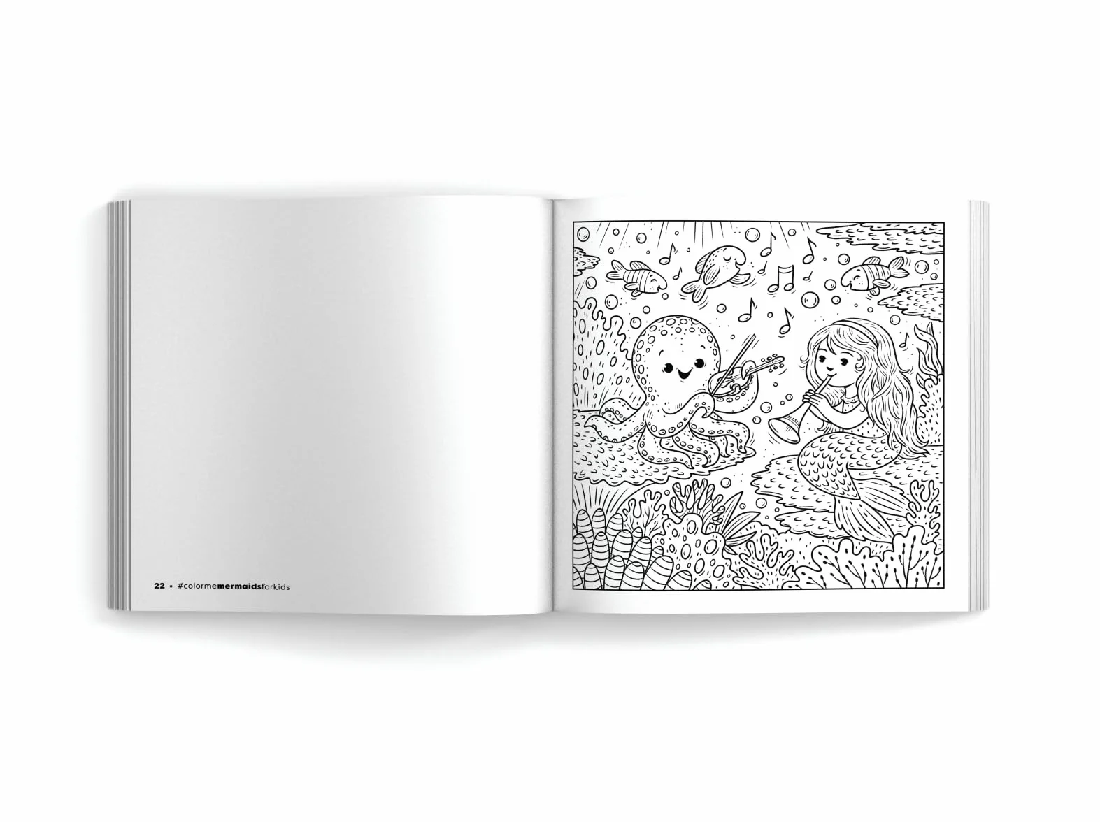 Color Me Mermaids (for Kids!): 30 Magical Coloring Pages