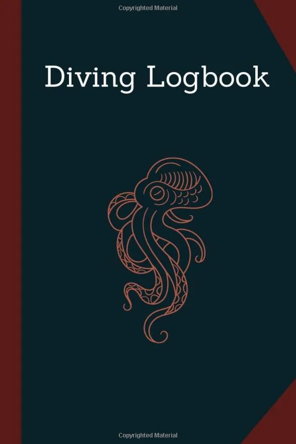 Scuba Diving Logbook 126 Dives Octopus Cover