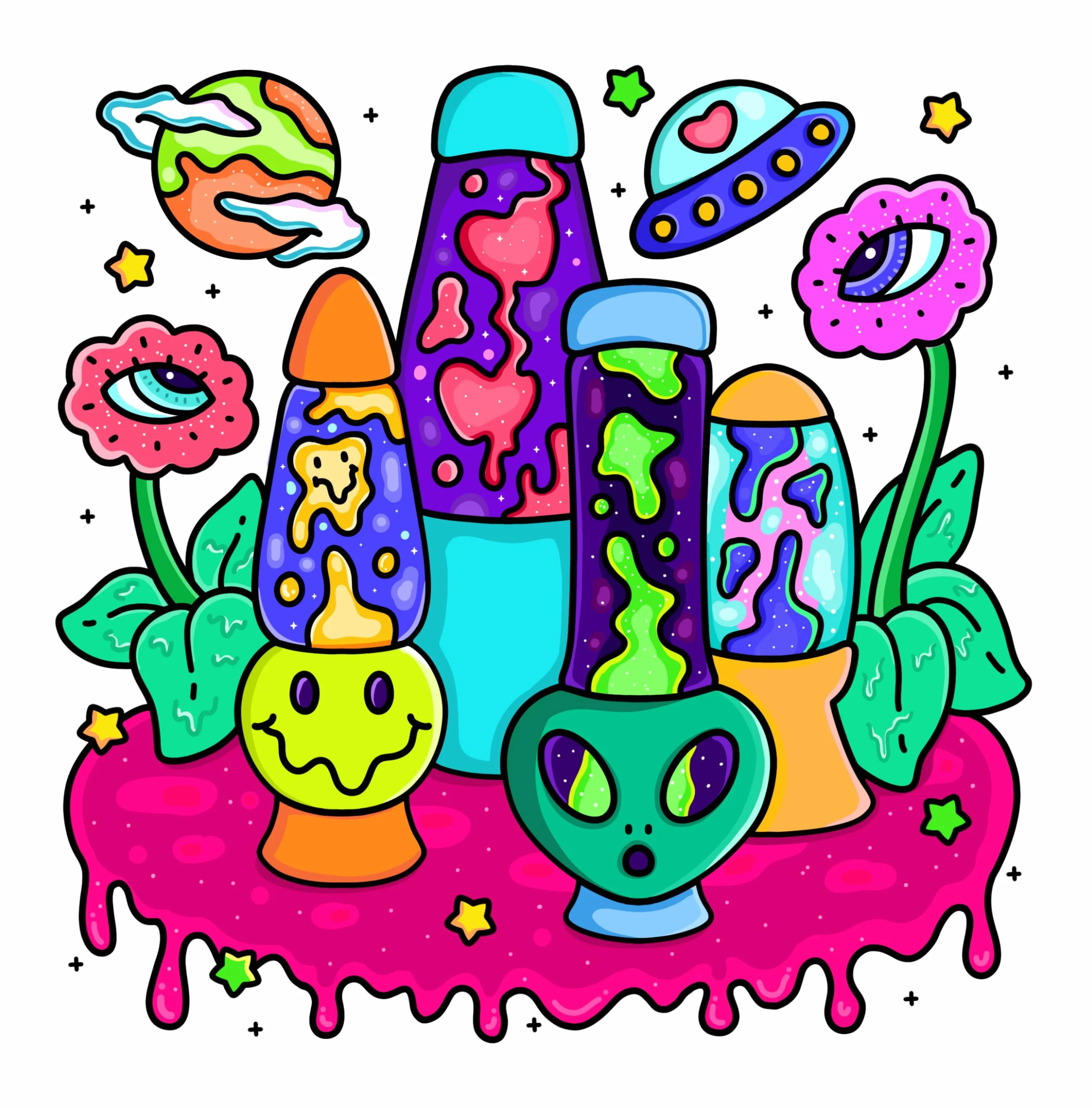 Stoner Life: High and Wild Coloring Book for Adults