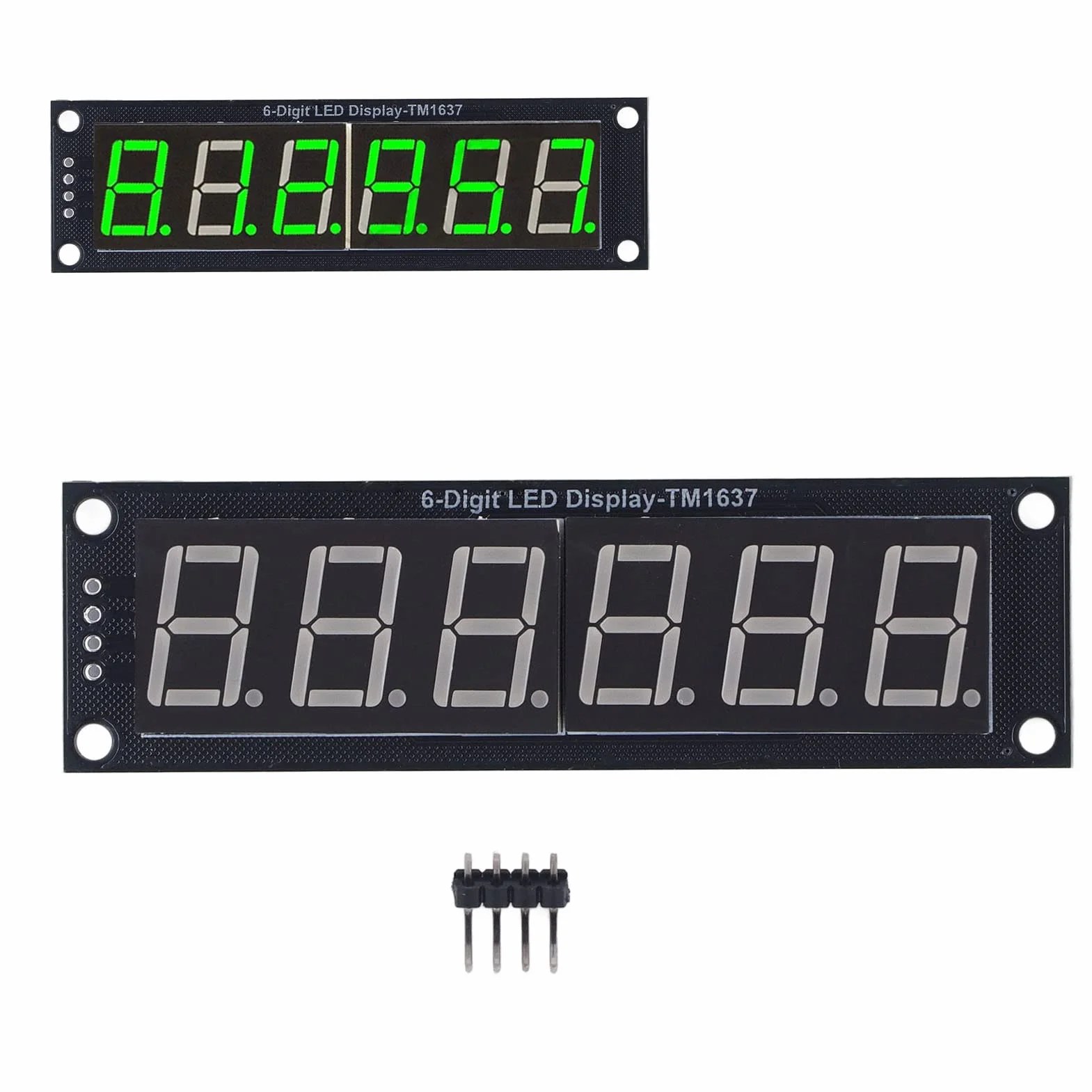 5V 2Pin IO 6 Cyfr 7 Segmentowy Moduł LED 0.56in Wyświetlacz LED Cyfrowy Moduł w Kształcie Tuby TM1637 Rurka Wyświetlacza Sterownika dla DIY Komponentów Elektronicznych