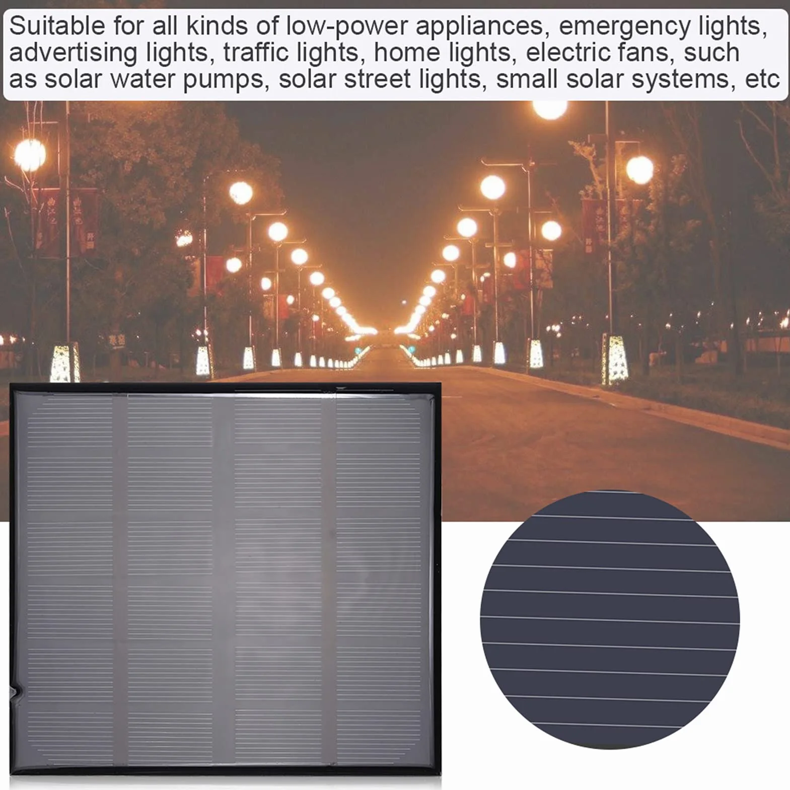 Mini panel słoneczny 6 V, 2 W – Idealny do ładowania akumulatorów i projektów DIY na świeżym powietrzu.