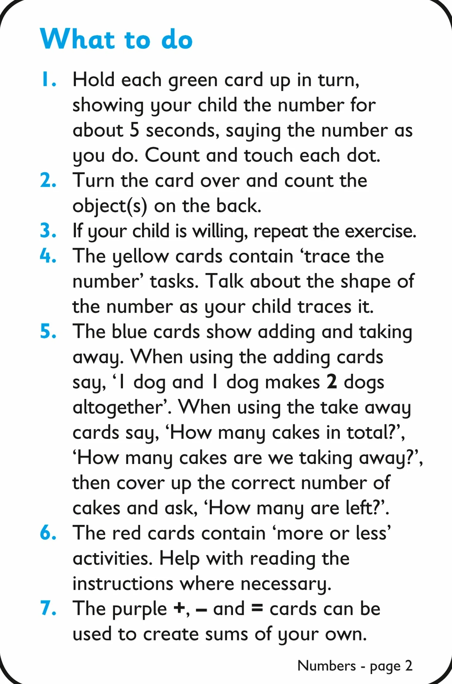 Numbers Flashcards: Ideal for Home Learning