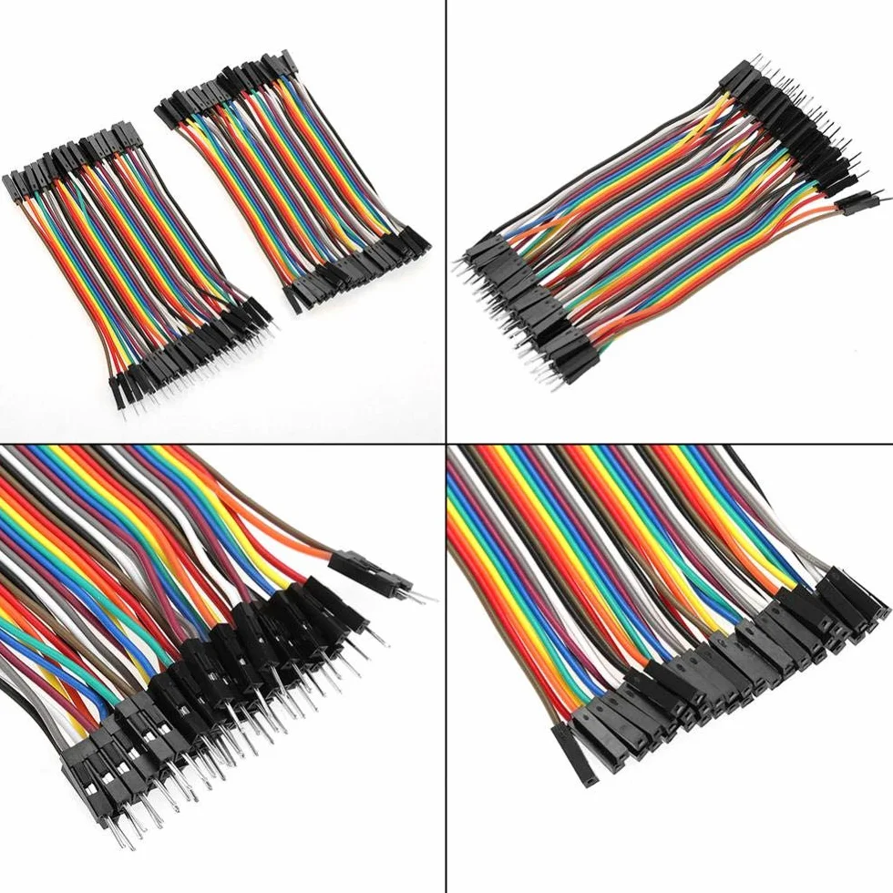 Druty rozruchowe, 3 szt. przewody zworkowe 40 pin M do M Jumper wstążka druciana, 40 pinów M do F przewody rozruchowe, przewody miedziane 10 cm zestaw przewodów zworkowych do deski rozdzielczej