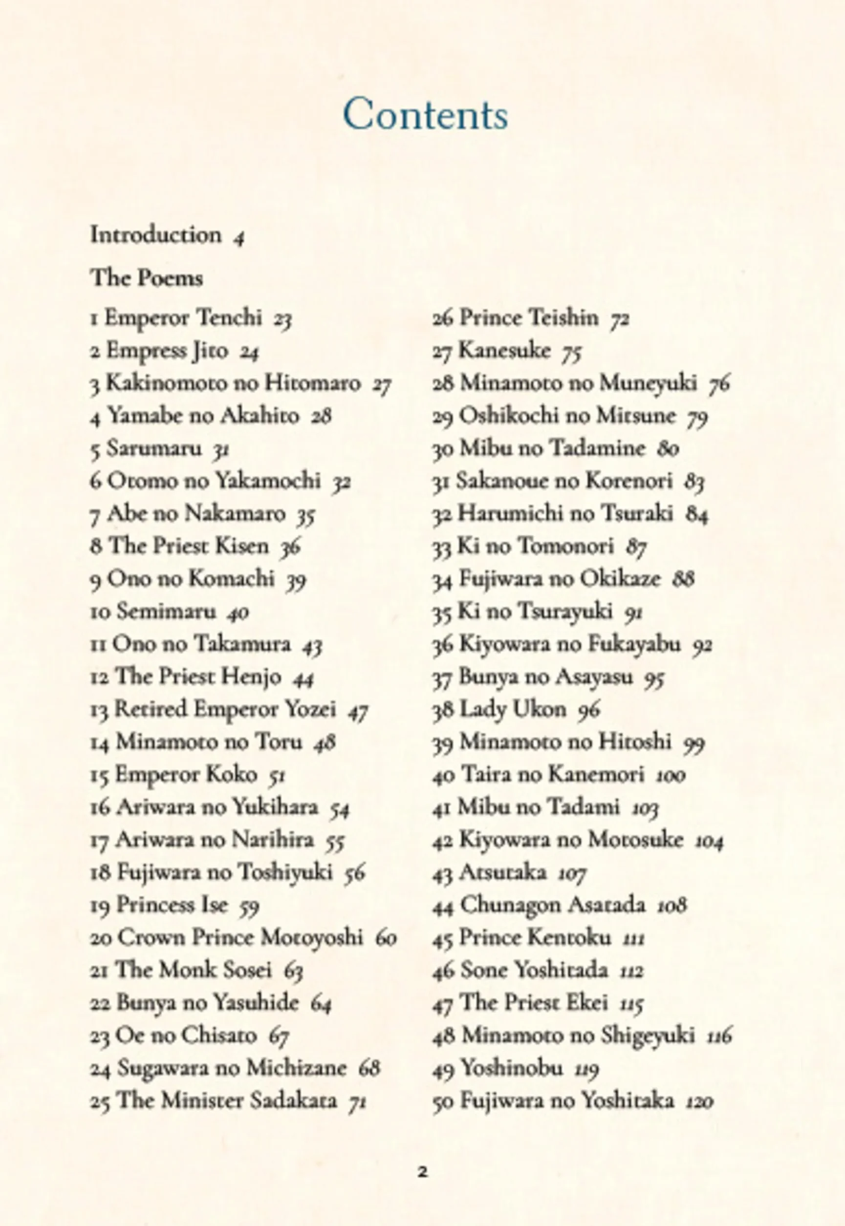 One Hundred Poems from Old Japan /anglais: A New Translation of the Hyakunin Isshu [With Free Online Audio Recordings]