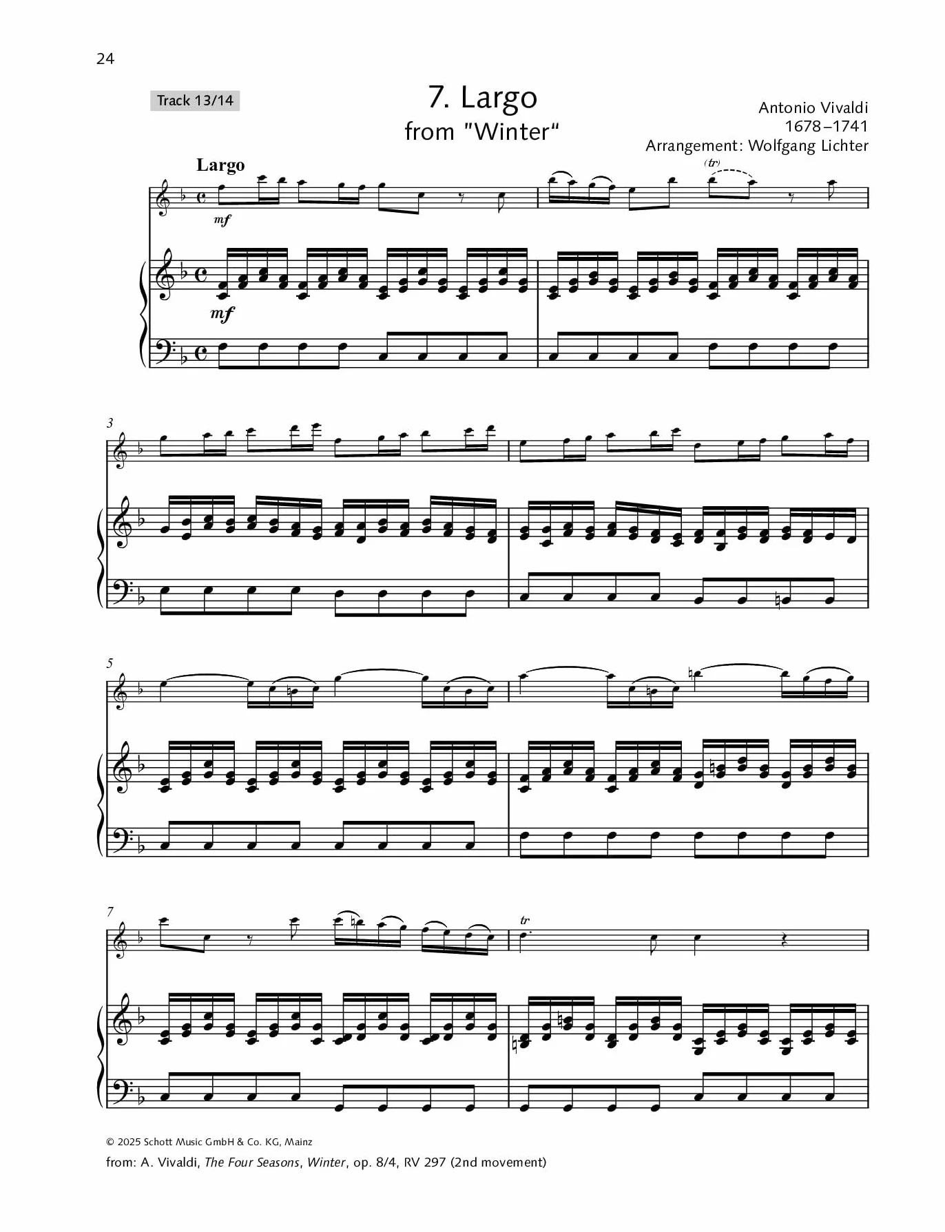 My Favourite Melodies: 14 Selected Pieces. Alto Recorder and Piano