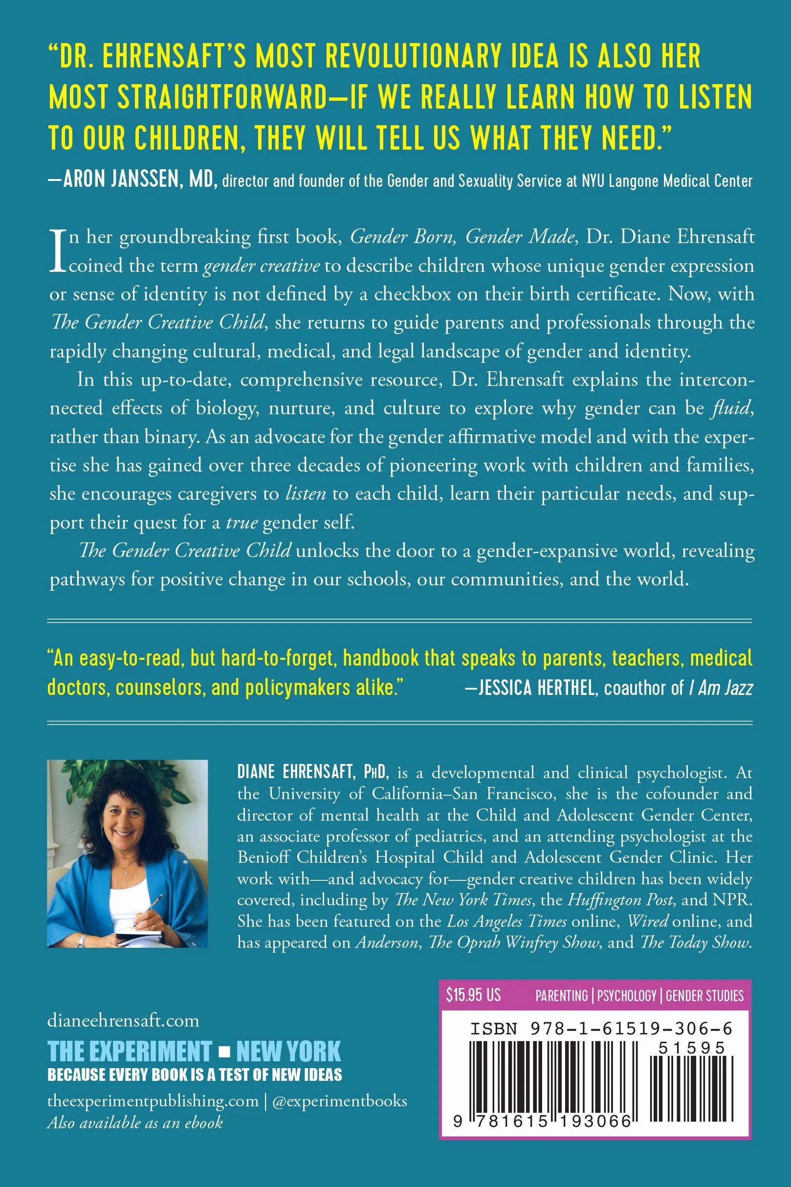 The Gender Creative Child: Pathways for Nurturing and Supporting Children