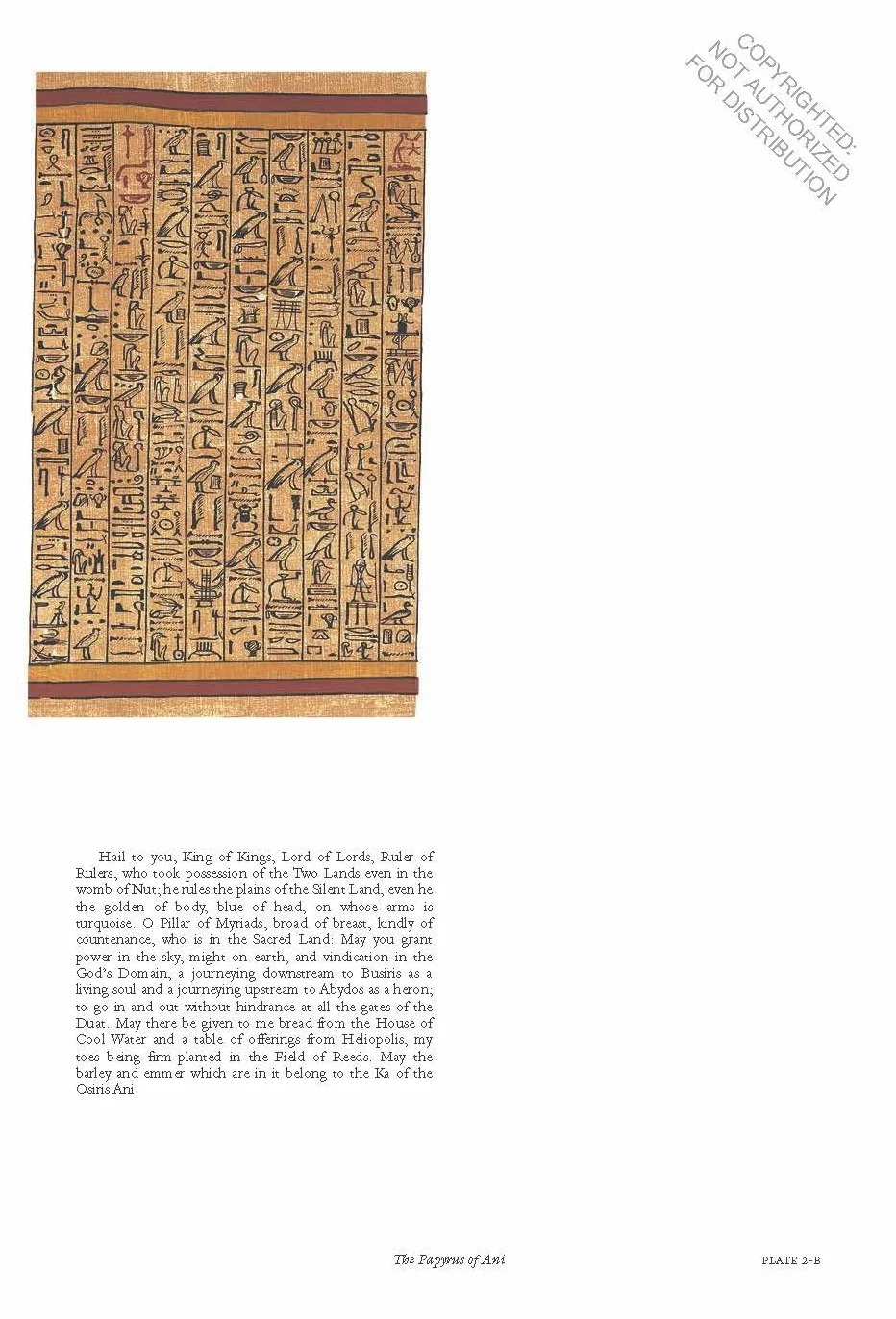 The egyptian book of the dead (second print): The Book of Going Forth by Daythe Complete Papyrus of Ani Featuring Integrated Text and Full-Color Images