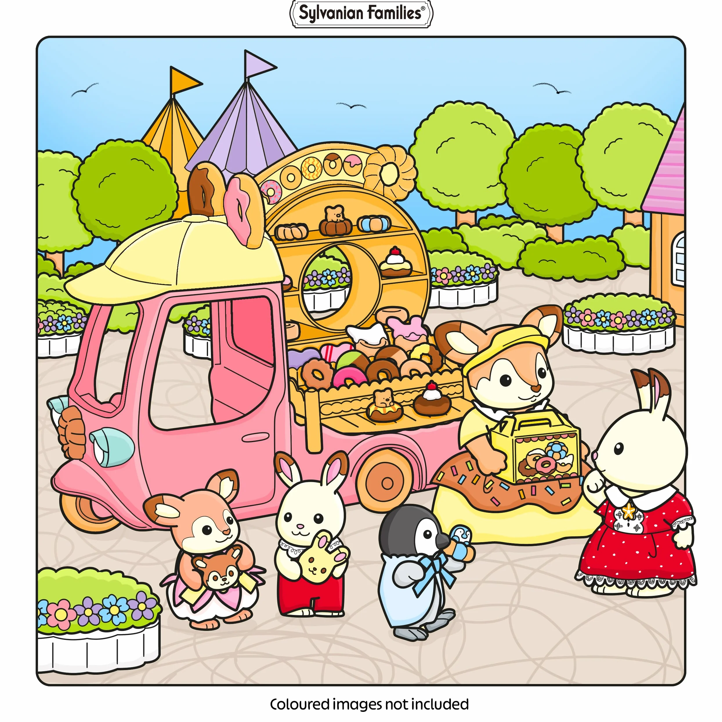 Sylvanian Families Cosy Adventures Colouring Book