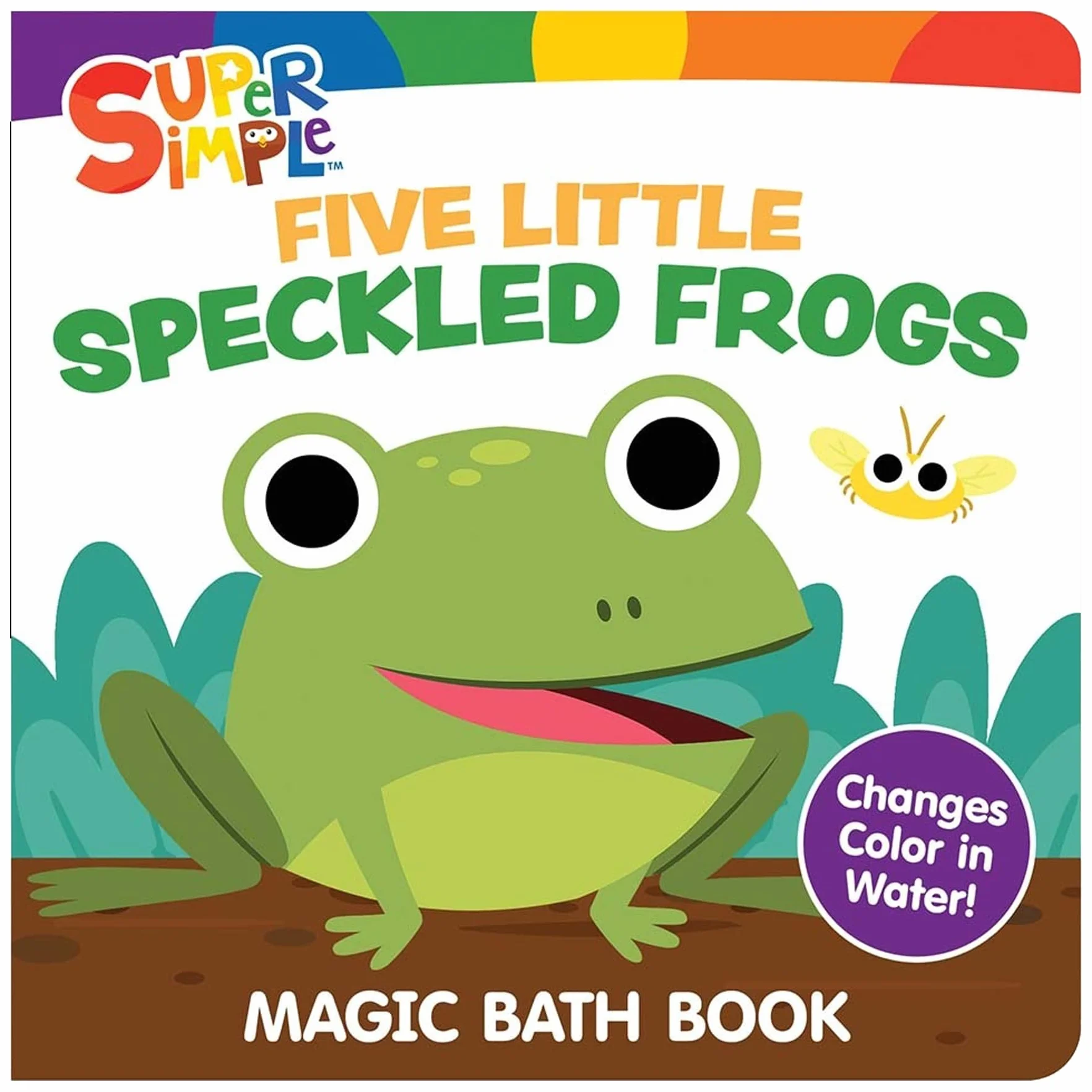 Super Simple™ Five Little Speckled Frogs Magic Bath Book: Changes Color in Water!