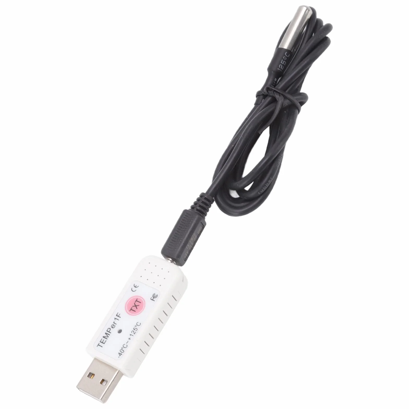 TEMPer1F Termometr Komputerowy USB, Rejestrator Czujnika Temperatury w Czasie Rzeczywistym, Rejestrator Danych Monitorowania Temperatury Otoczenia, Alarm Górnej Dolnej Granicy Temperatury, dla Systemu