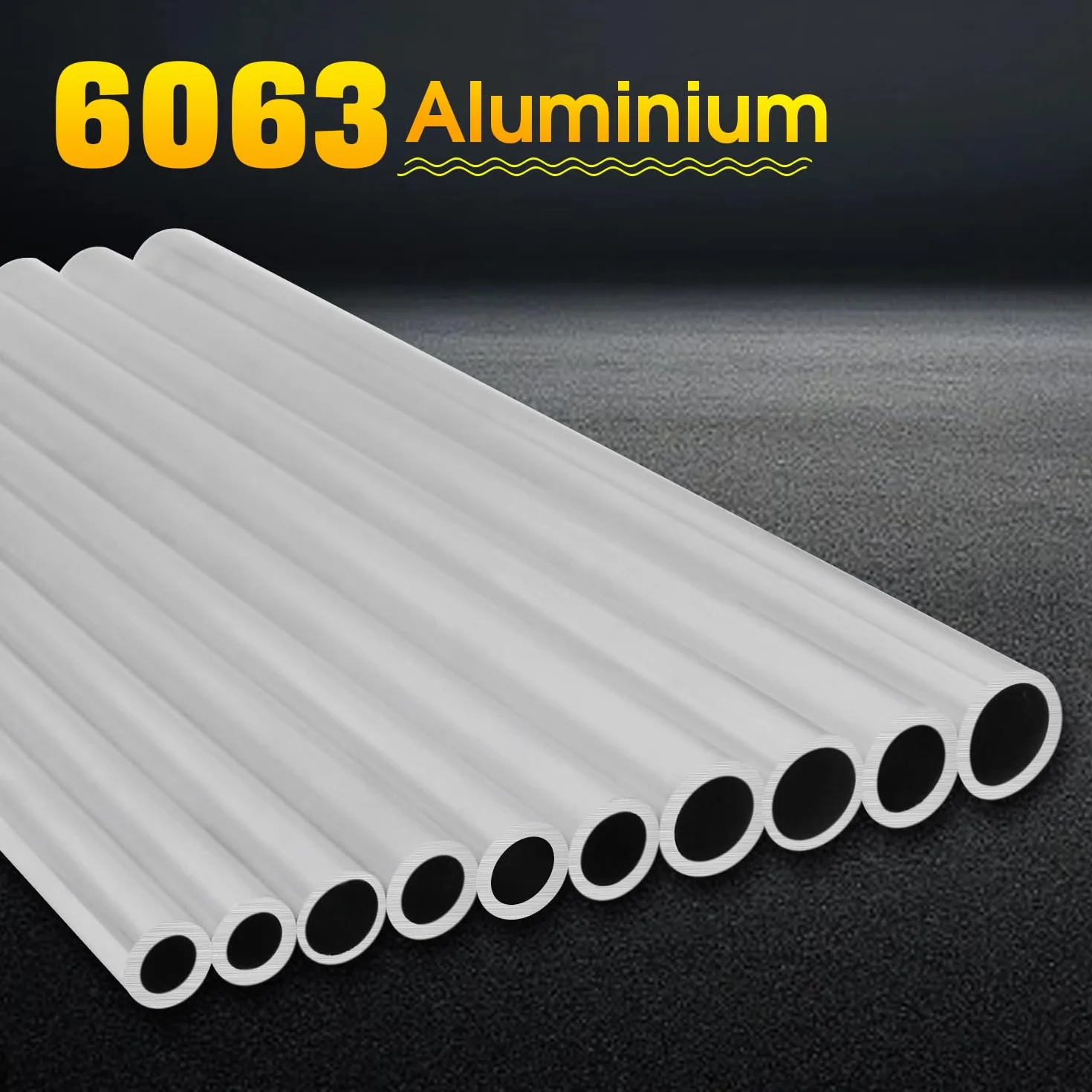 Rura aluminiowa Ø 8 mm x 1 mm x 300 mm, okrągła, 3 sztuki