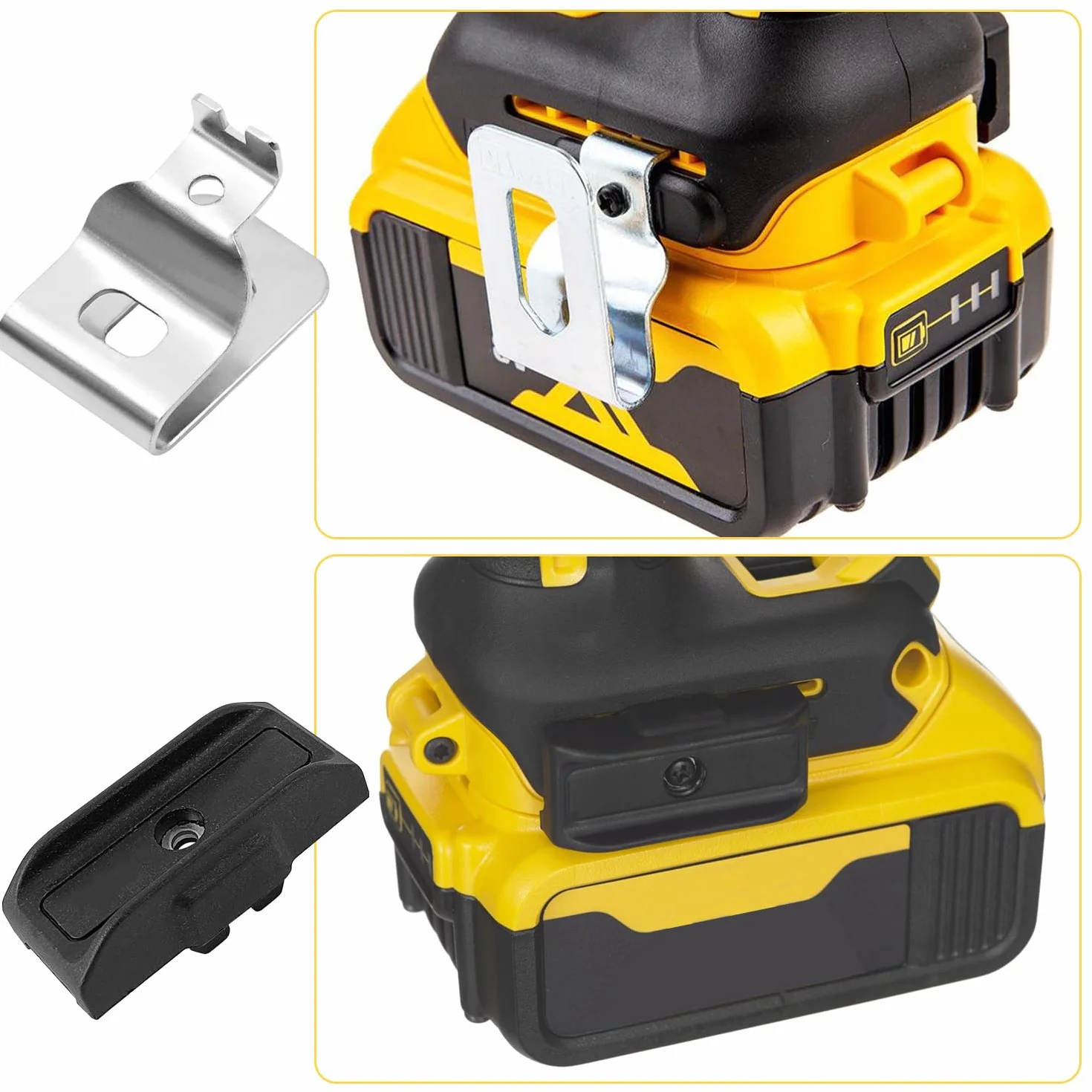 Uchwyt magnetyczny, klips do wiertarki elektrycznej, ciemny kolor do uchwytu bitów Dewalt, klips do paska odpowiedni do DCD720 Right Angle Drill, DCD730 Cordless Drill, DCD730L