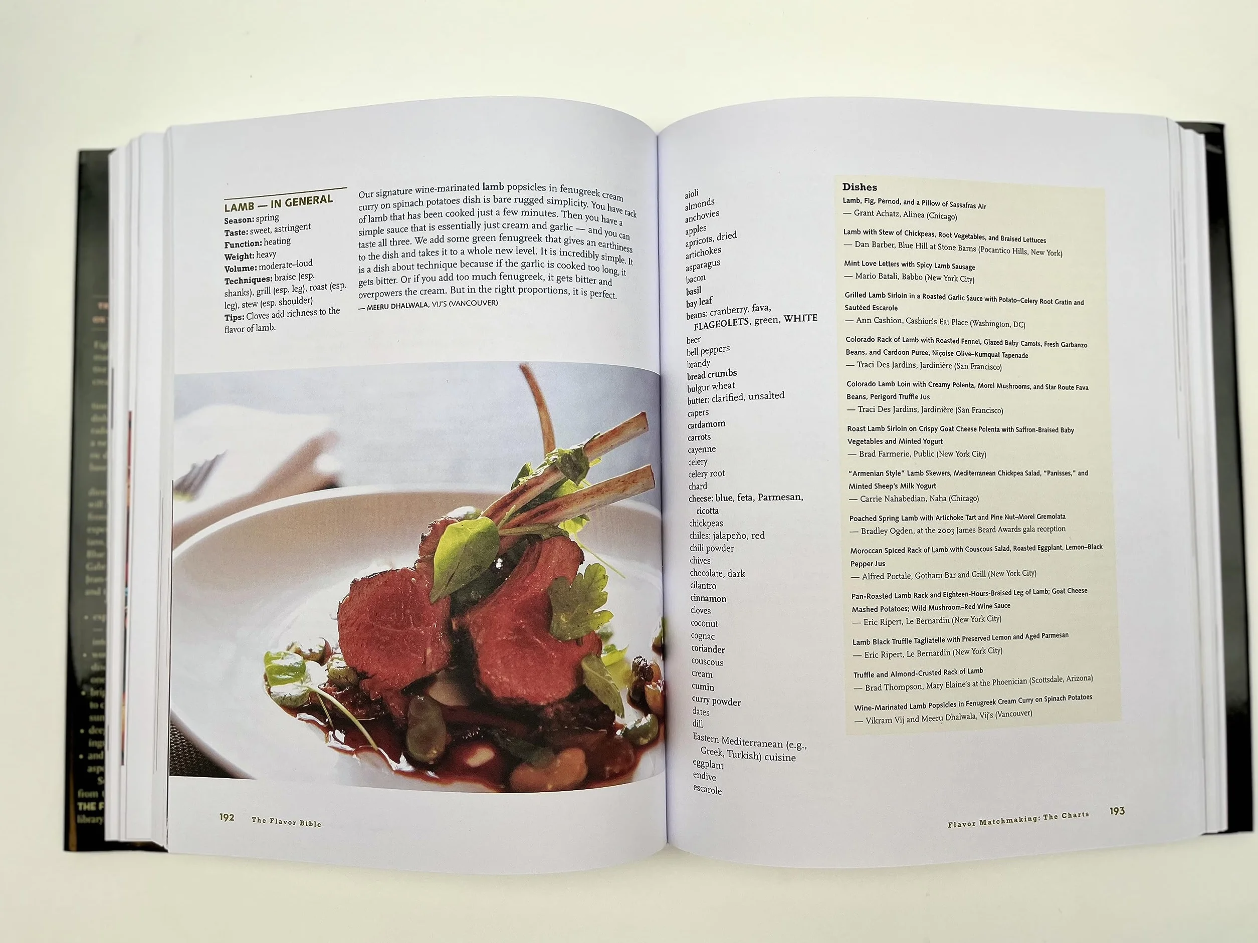 The Flavor Bible /anglais: The Essential Guide to Culinary Creativity, Based on the Wisdom of America's Most Imaginative Chefs