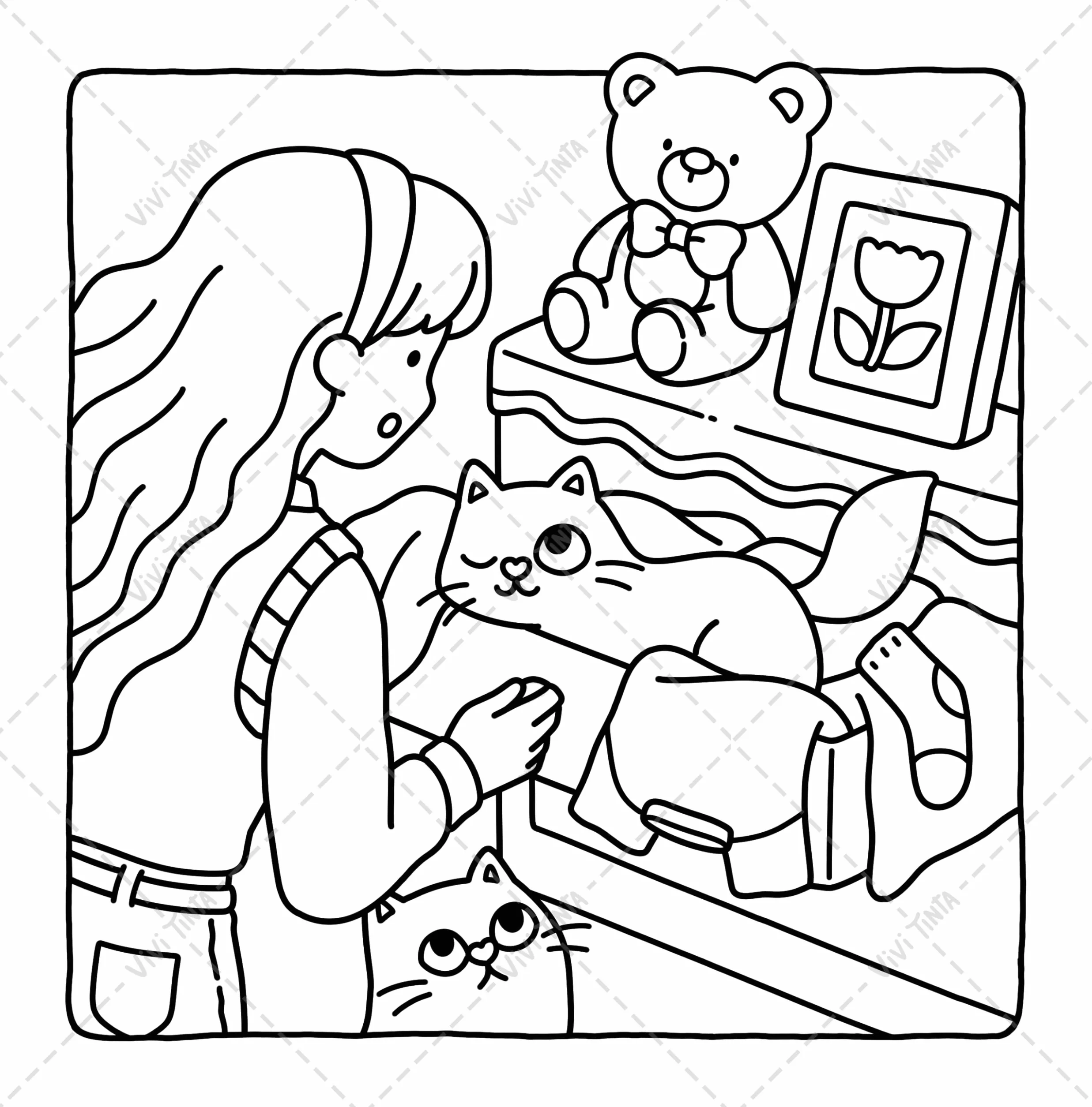 Cat Mom: Cataholic Coloring Book for Adults & Teens Featuring Cute and Mischievous Feline Designs