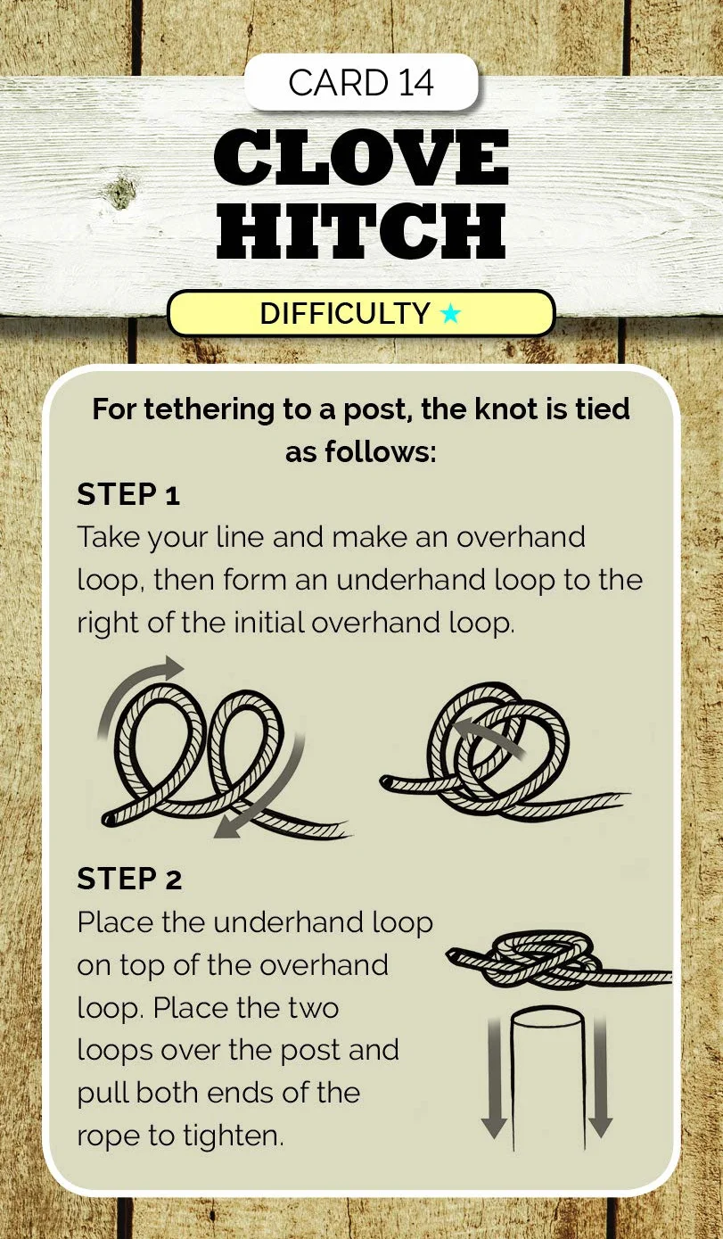Essential Knots Kit: Includes Instructional Book, 48 Knot Tying Flash Cards and 2 Practice Ropes