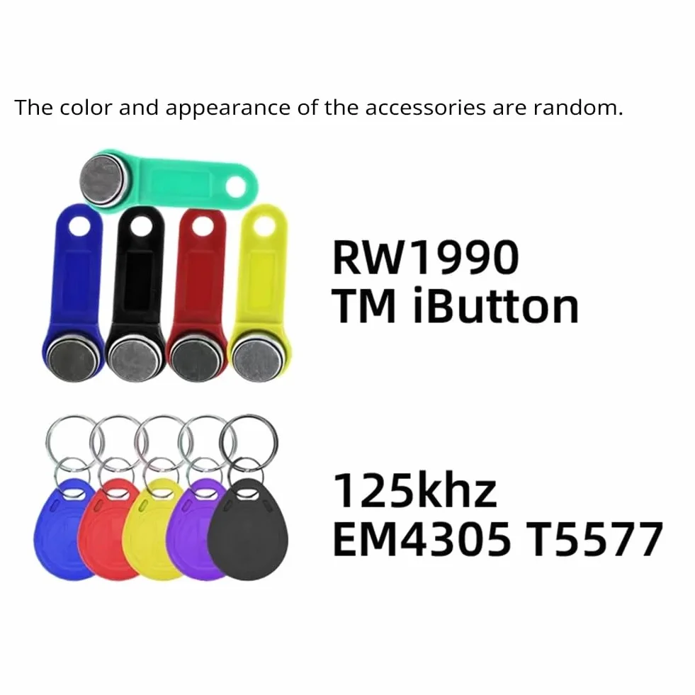 Czytnik RFID I-Button RW1990 125 kHz T5577 EM4305 CET5200 TM karty chipowe