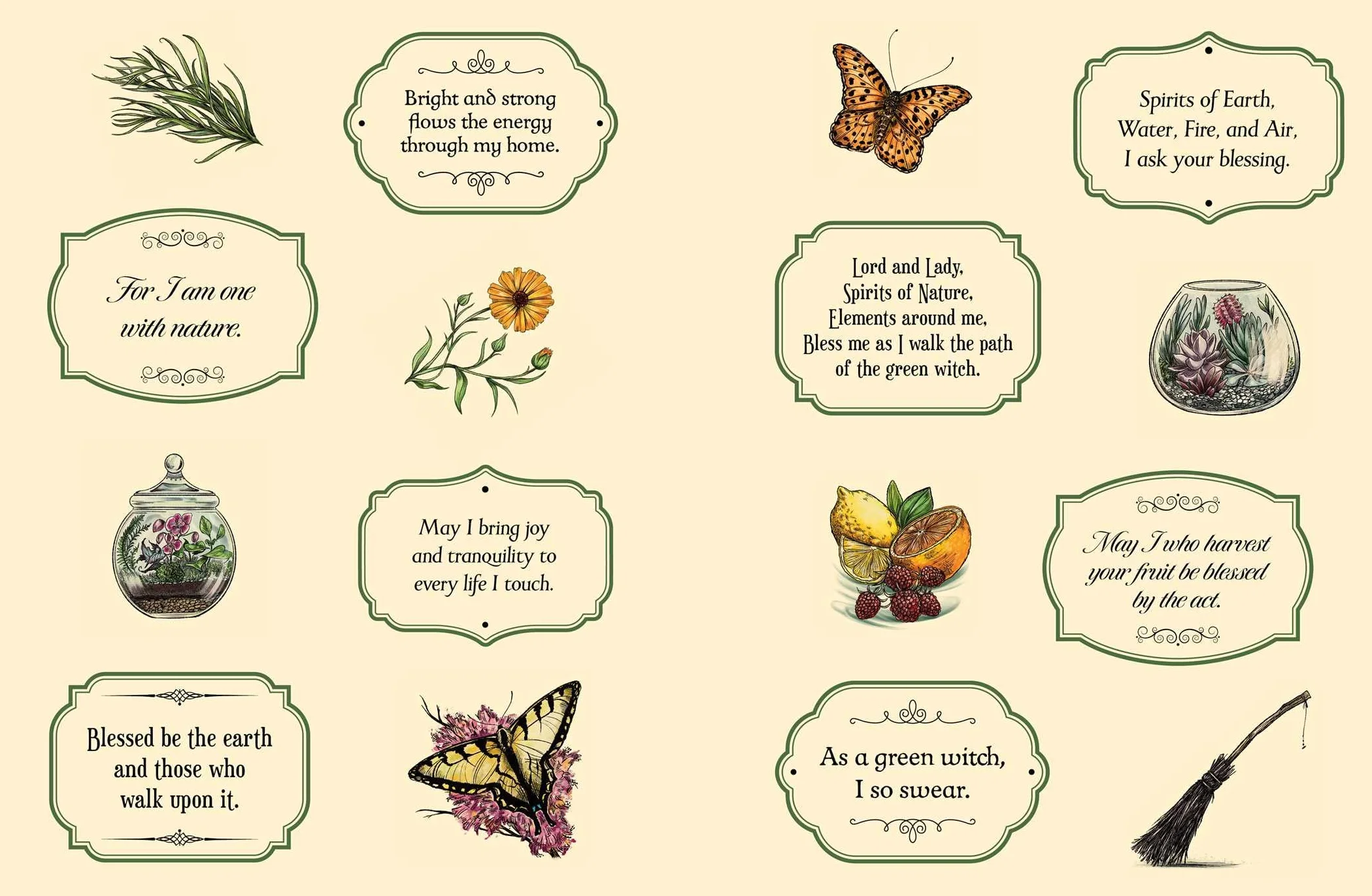 The Green Witch's Sticker Book: 600+ Enchanting Stickers Inspired by Green Magic