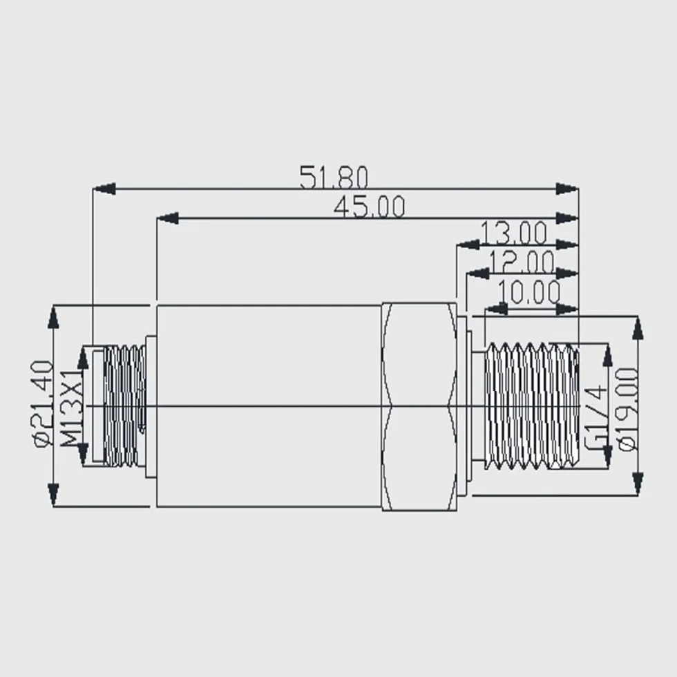 Przetwornik Ciśnienia IP68 Kabel 4-20mA G1/4 PT-506 0-10 Bar Głowa łokciowa