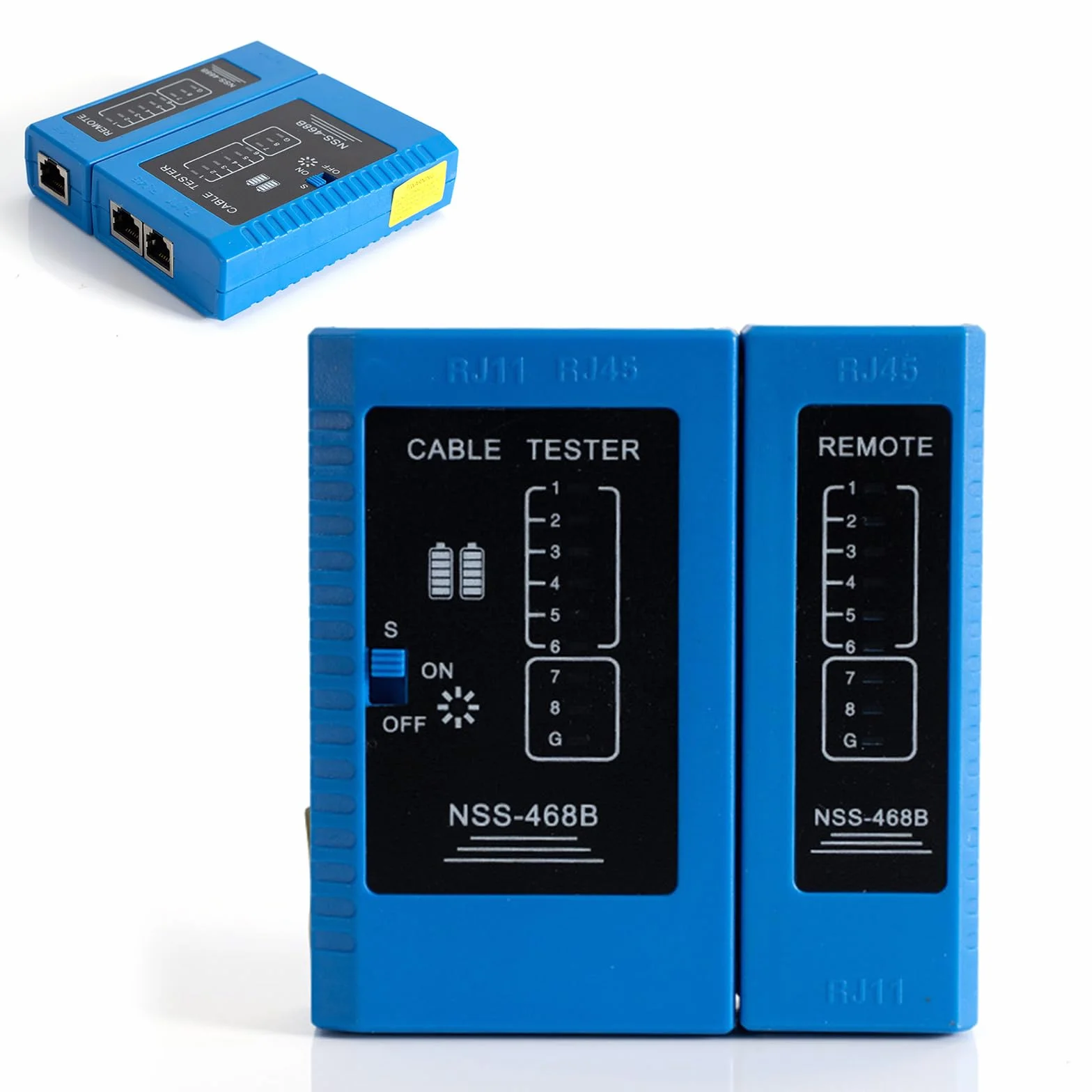 Tester kabli sieciowych RJ45 z testem PING/POE