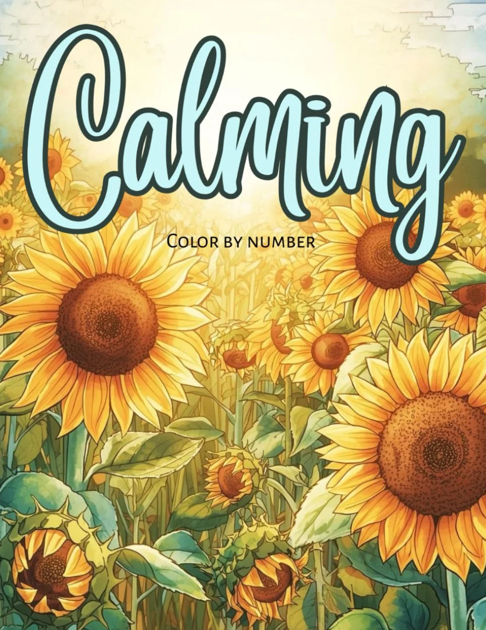 Calming Color By Number for Adults, Seniors, Teens and Kids