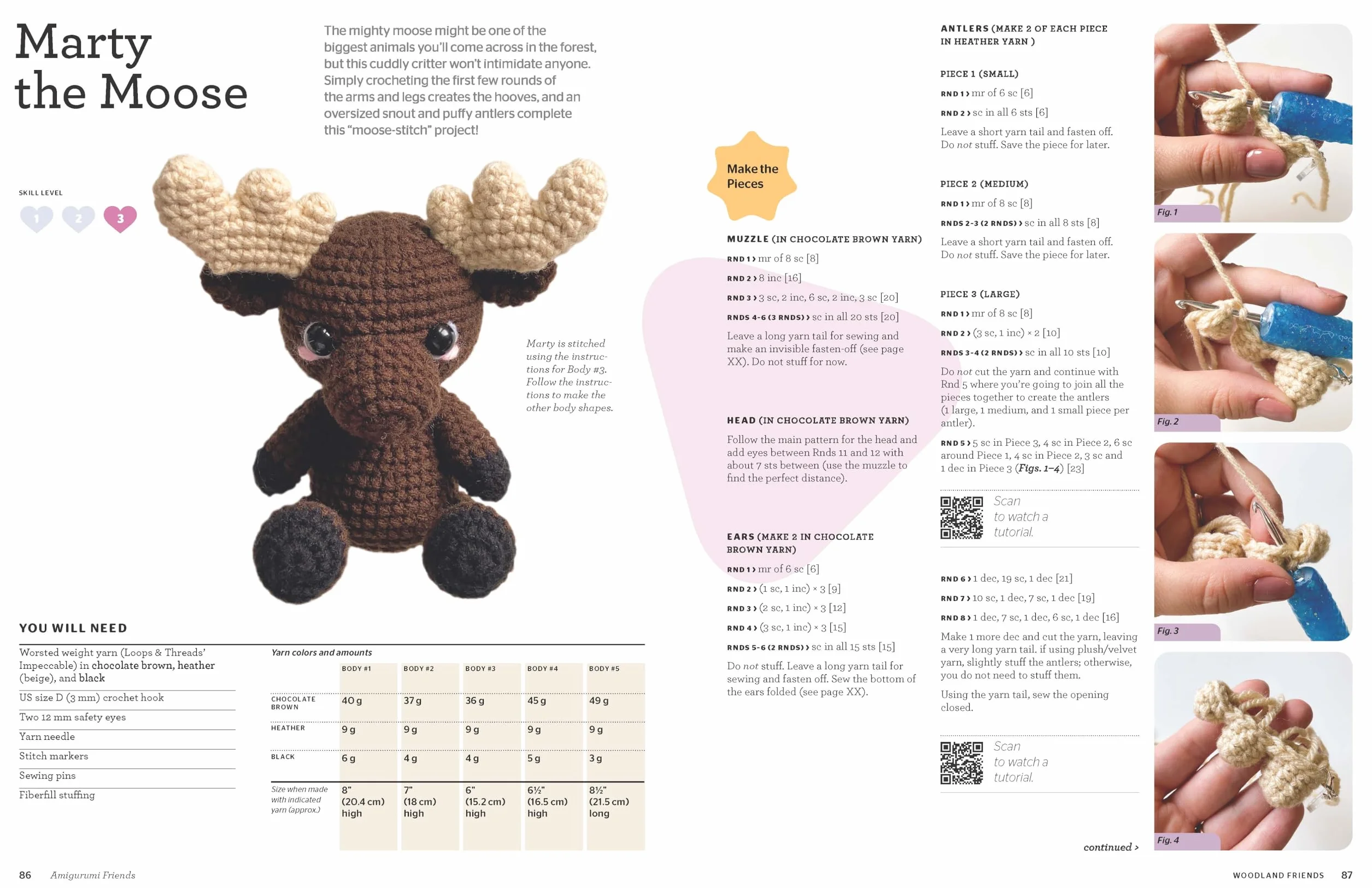 Amigurumi Friends: 20 Easy Patterns to Create 100+ Adorable Custom Crochet Critters - Explore Infinite Possibilities with Shapes, Colors, Details, and Yarns
