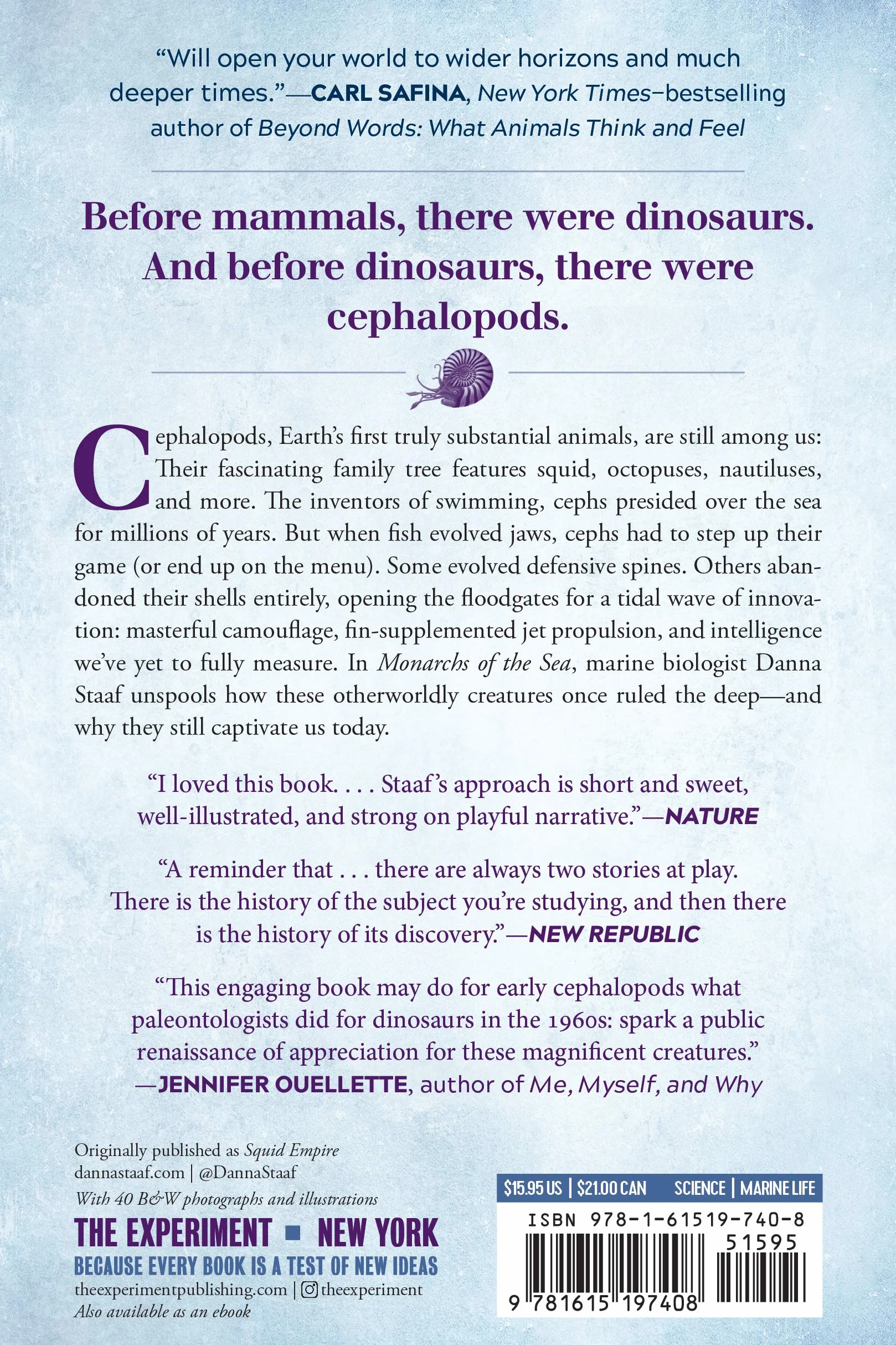 Monarchs of the Sea: The Extraordinary 500-Million-Year History of Cephalopods
