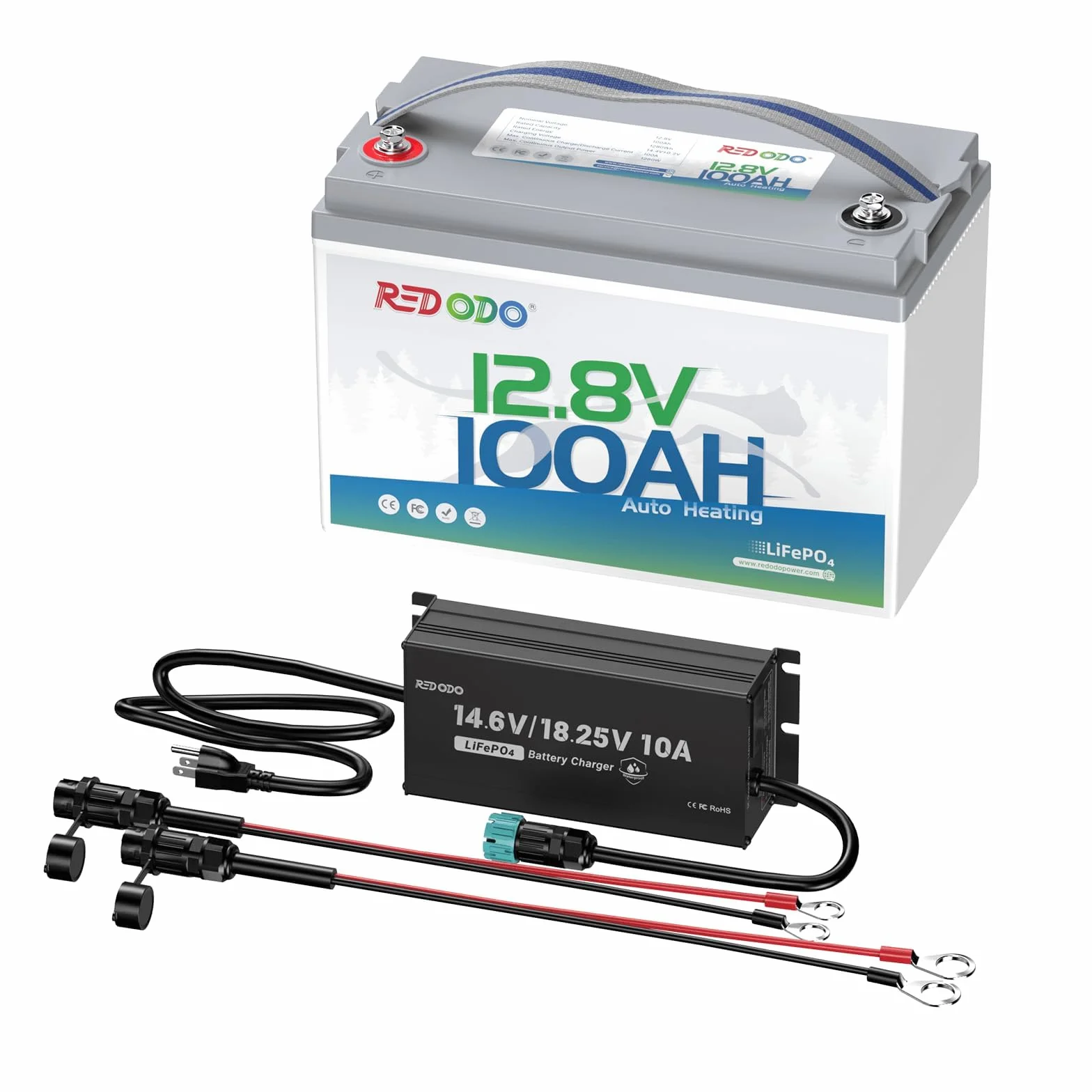 Redodo Akumulator LiFePO4 12 V 100 Ah BMS 100 A niskotemperaturowy