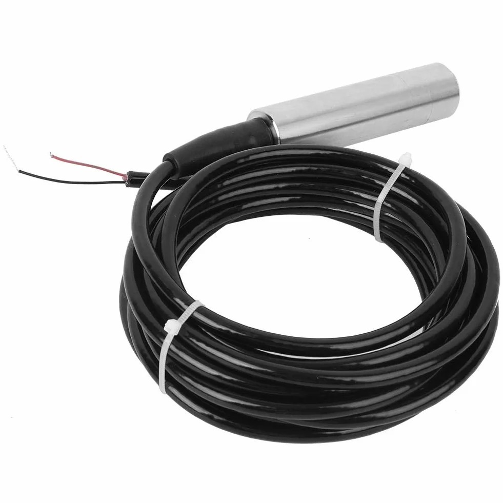 TL-136 Flüssigkeitsstandsensor, 12-32 VDC 4-20 mA Signalausgang Wasserstandssensor Edelstahl-Wasserstandsregler zur Erkennung der Reichweite von 0 bis 5 m(0-1M)