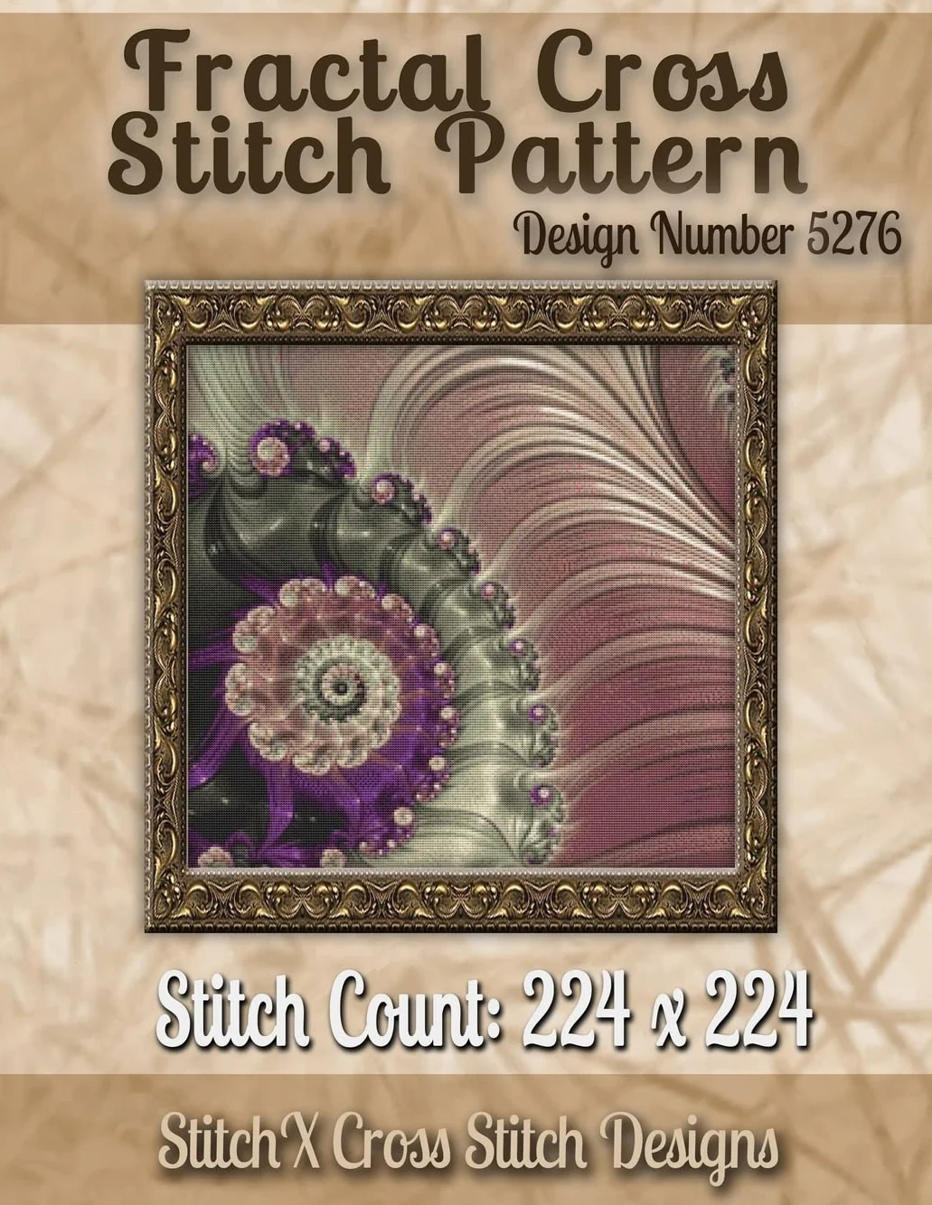 Fractal Cross Stitch Pattern Design No. 5276