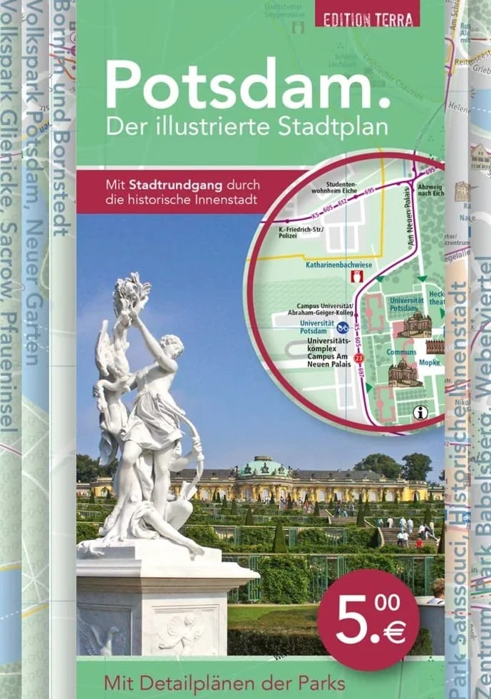 Potsdam Der illustrierte Stadtplan mit Stadtrundgang durch die historische Altstadt Detailpläne der Parks