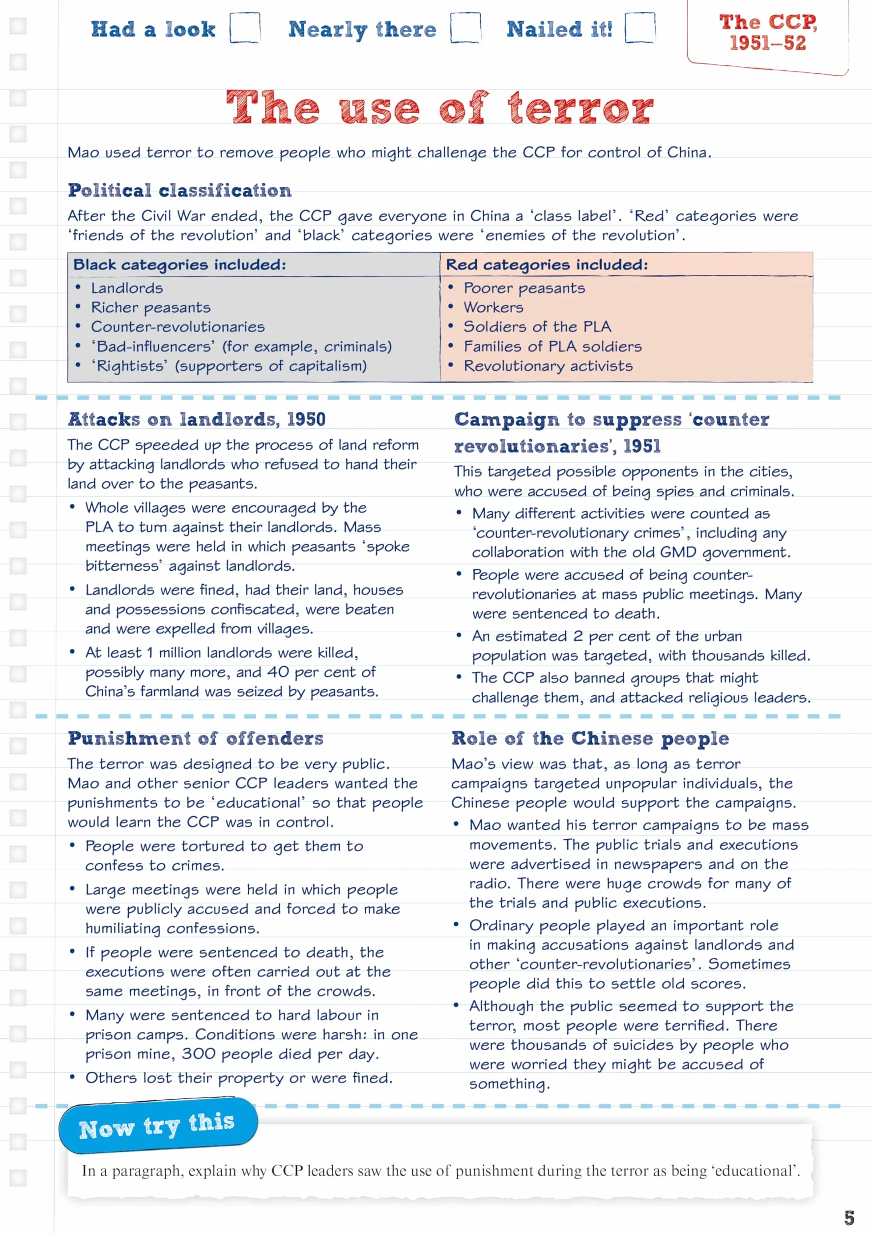 Revise Edexcel GCSE (9-1) History Mao's China Revision Guide and Workbook