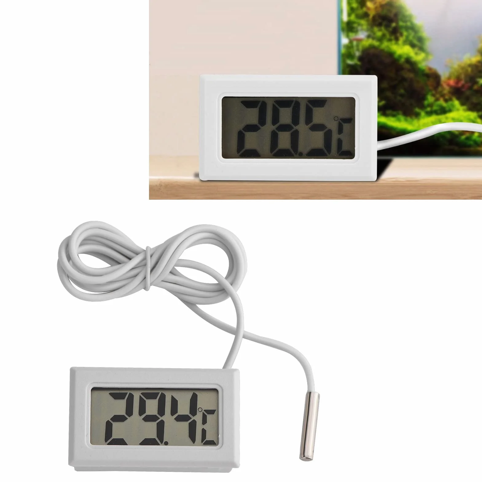 Cyfrowy Termometr z Sondą LED 6x5x2 Mini Miernik Temperatury LCD