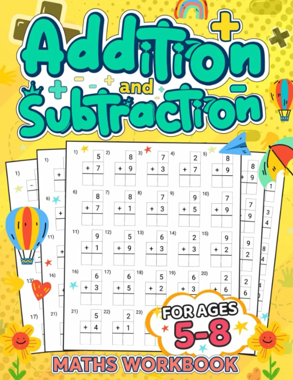 Math Workbook 5-8 Years Old Skill Building