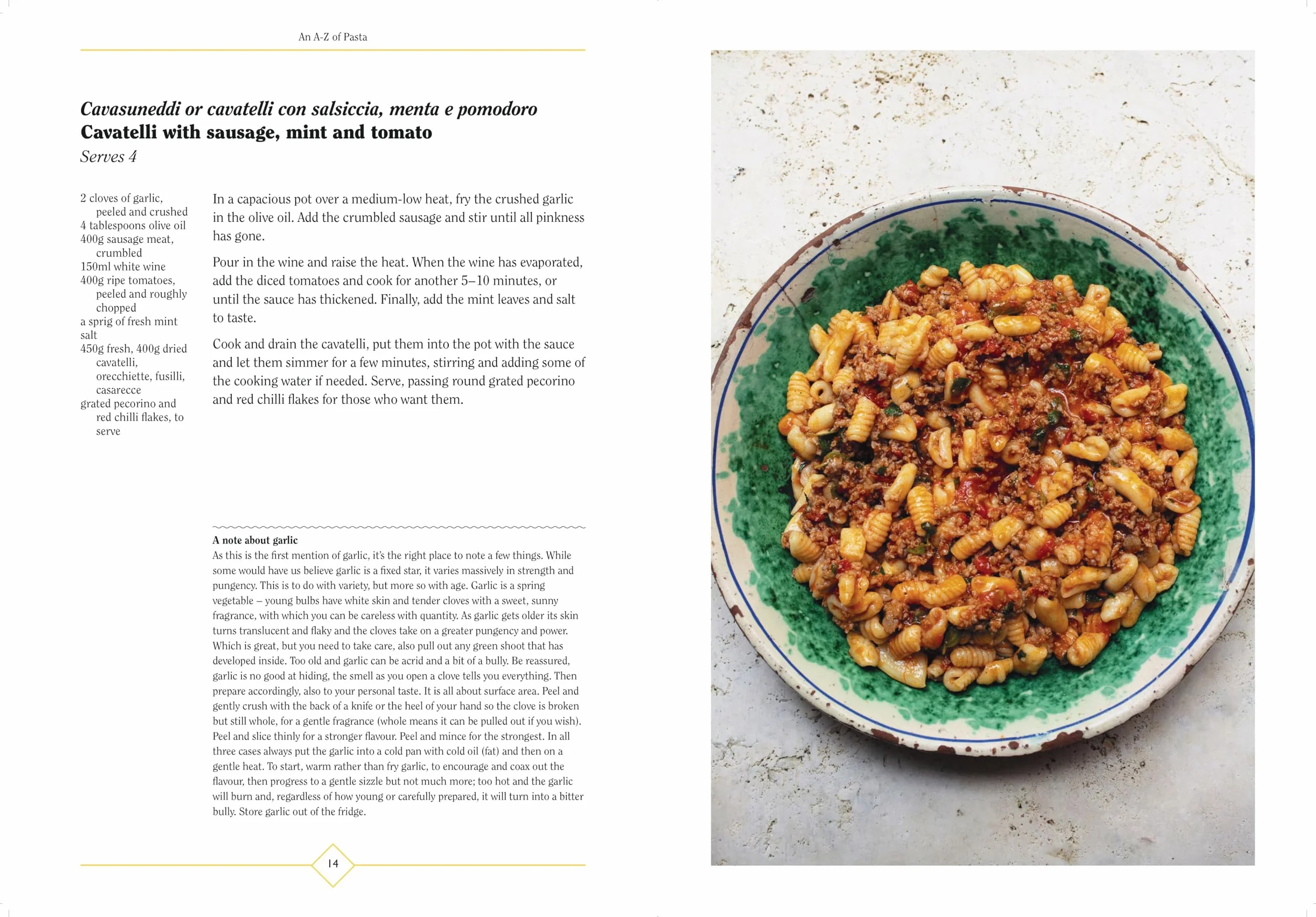 An A-Z of Pasta: Guide to Pasta Shapes, Stories & Recipes by Award-Winning Food Writer