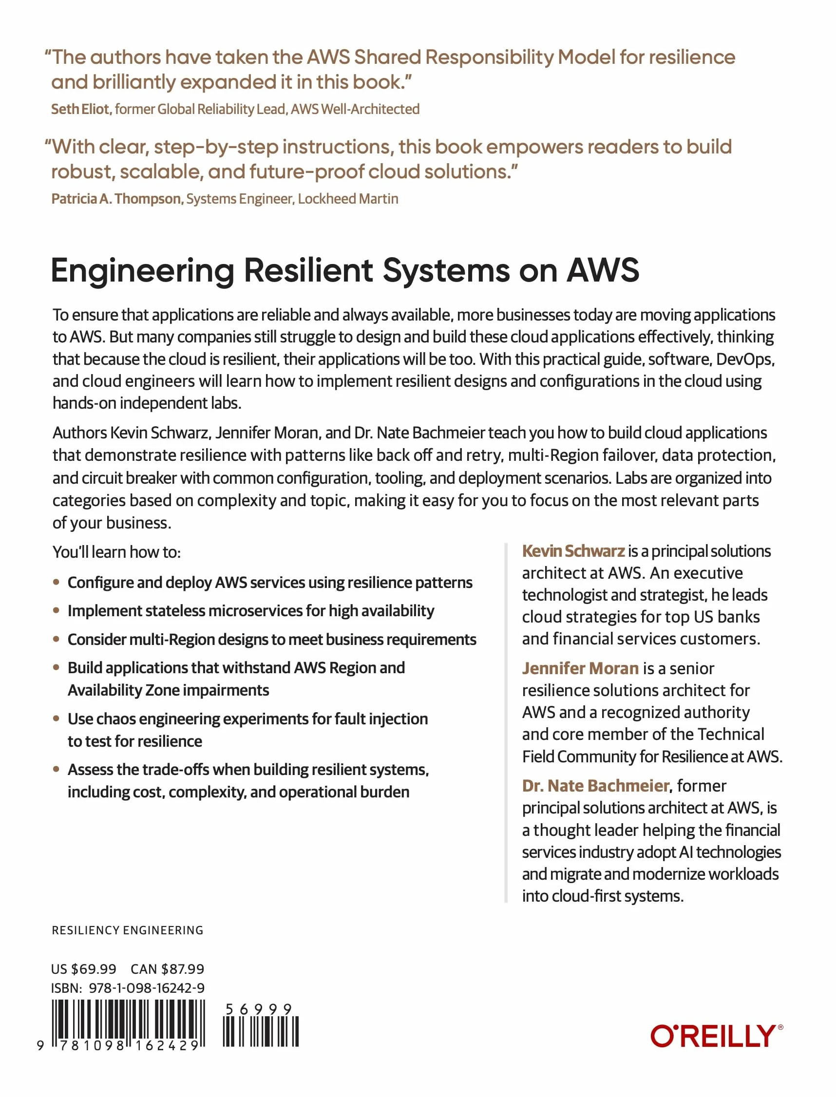 Engineering Resilient Systems on AWS: Design, Build, and Test for Resilience