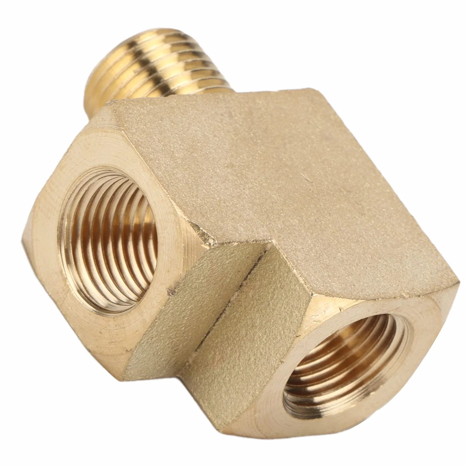 Trójnik Mosiężny 1/8 Cala NPT 1000 PSI Malex