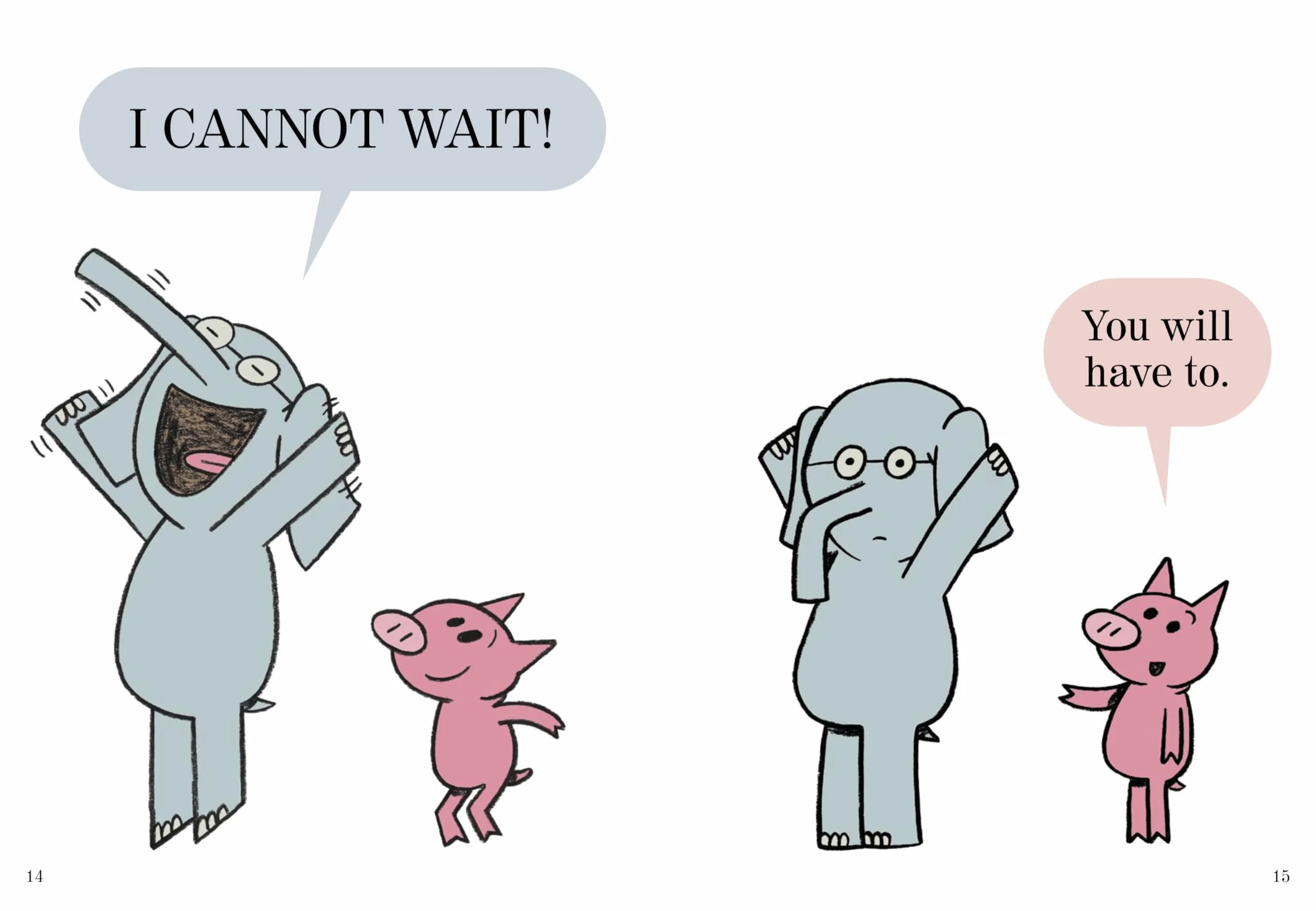 An Elephant and Piggie Book: Waiting Is Not Easy!