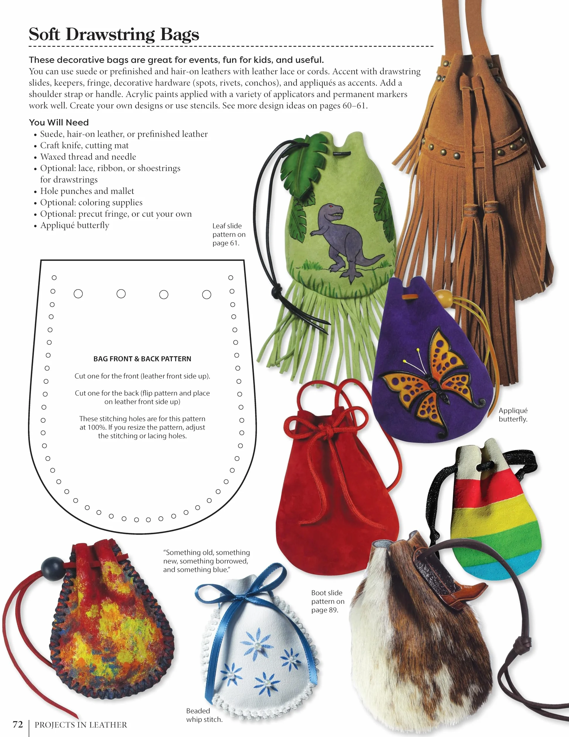 Projects in Leather: Techniques, Patterns, and Step-by-Step Instructions for Making Over 20 Projects