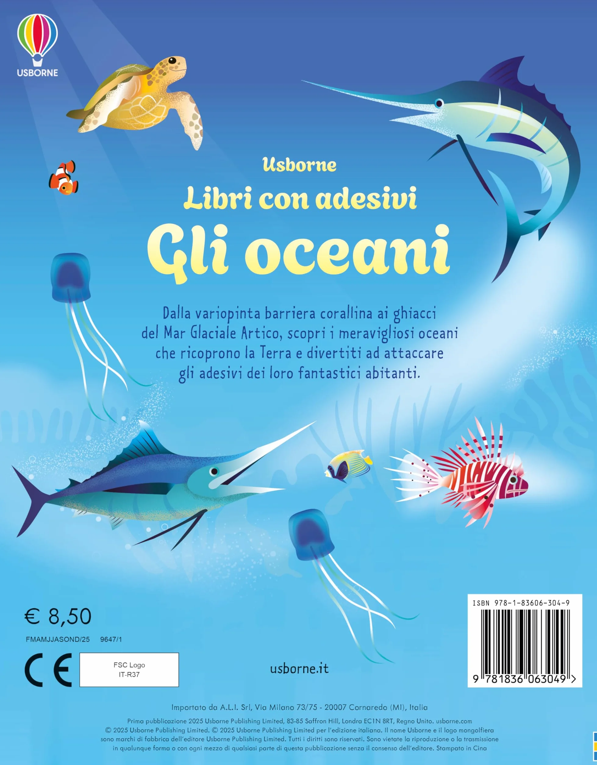 Gli oceani. Con adesivi. Ediz. a colori