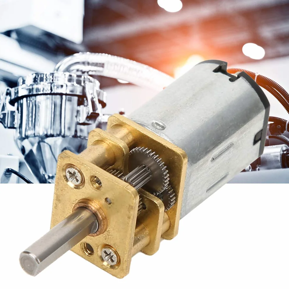 Silnik Przekładniowy GA12-N20 DC 12V z Metalową Skrzynią Biegów Redukcja Prędkości 60 500 1000 RPM Silnik Gear Motor Do Projektów Elektronicznych