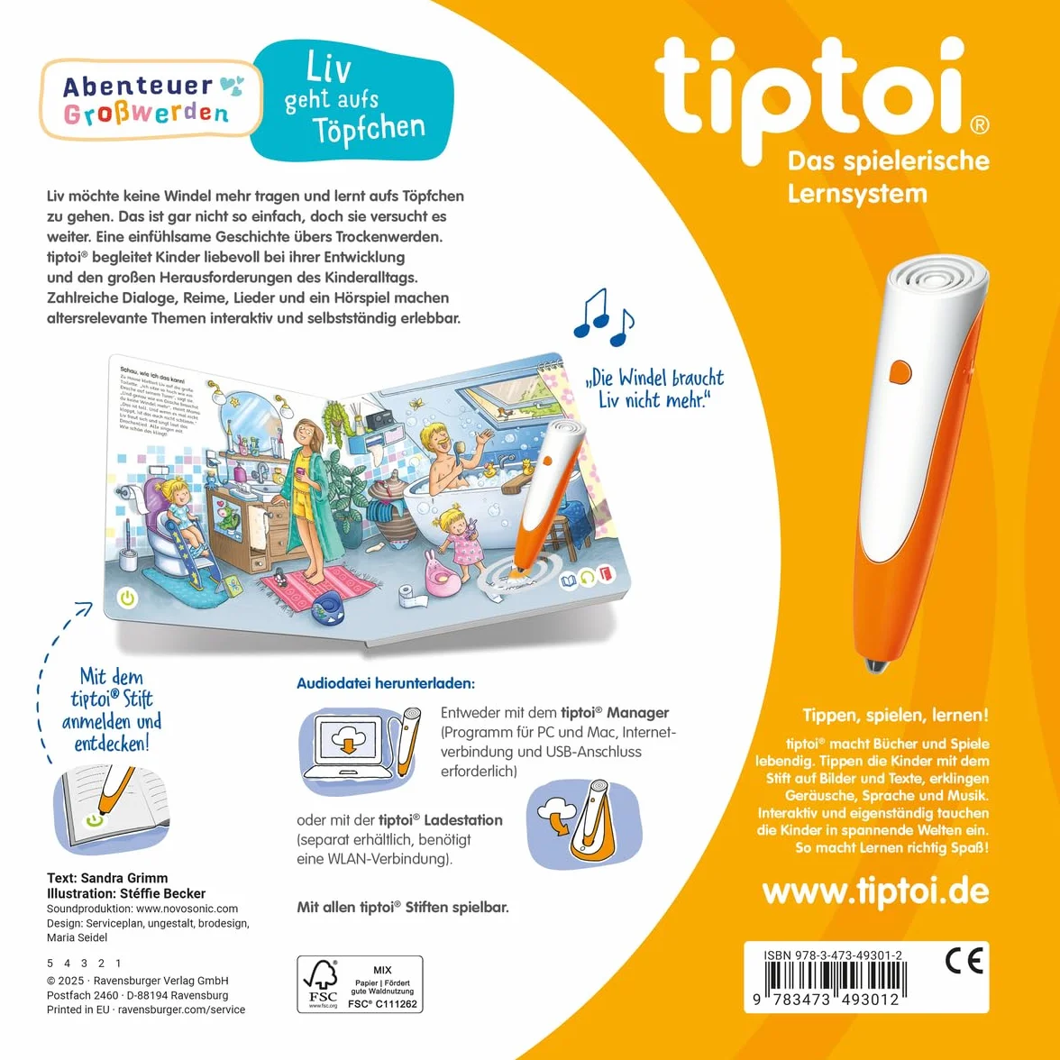tiptoi® Abenteuer Großwerden - Liv geht aufs Töpfchen