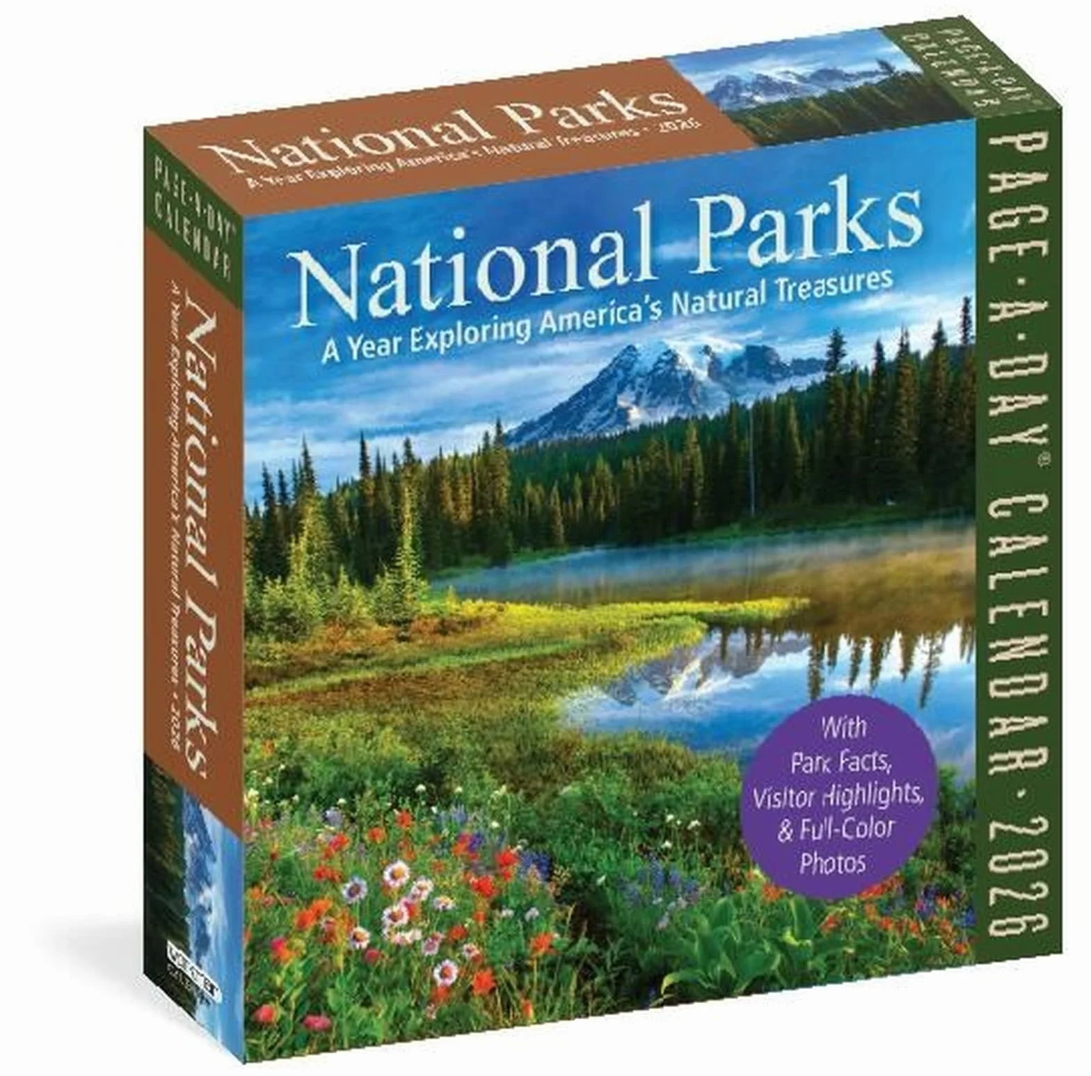 National Parks Page-A-Day Calendar 2026: Exploring America's Natural Treasures