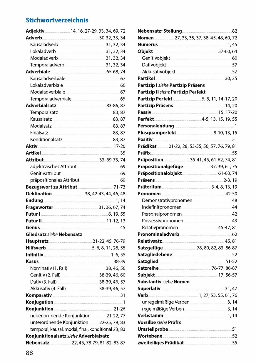 Grammatik 5.-7. Klasse: Wortarten und Satzglieder Übungsprogramm mit Lösungen