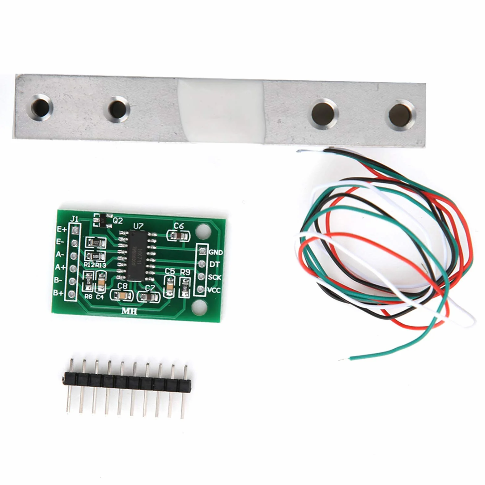 Moduł Czujnika Masy 5 Kg o Wysokiej Dokładności HX711 do Wagi Elektronicznej, Stabilna wydajność, Akcesoria do Projektów
