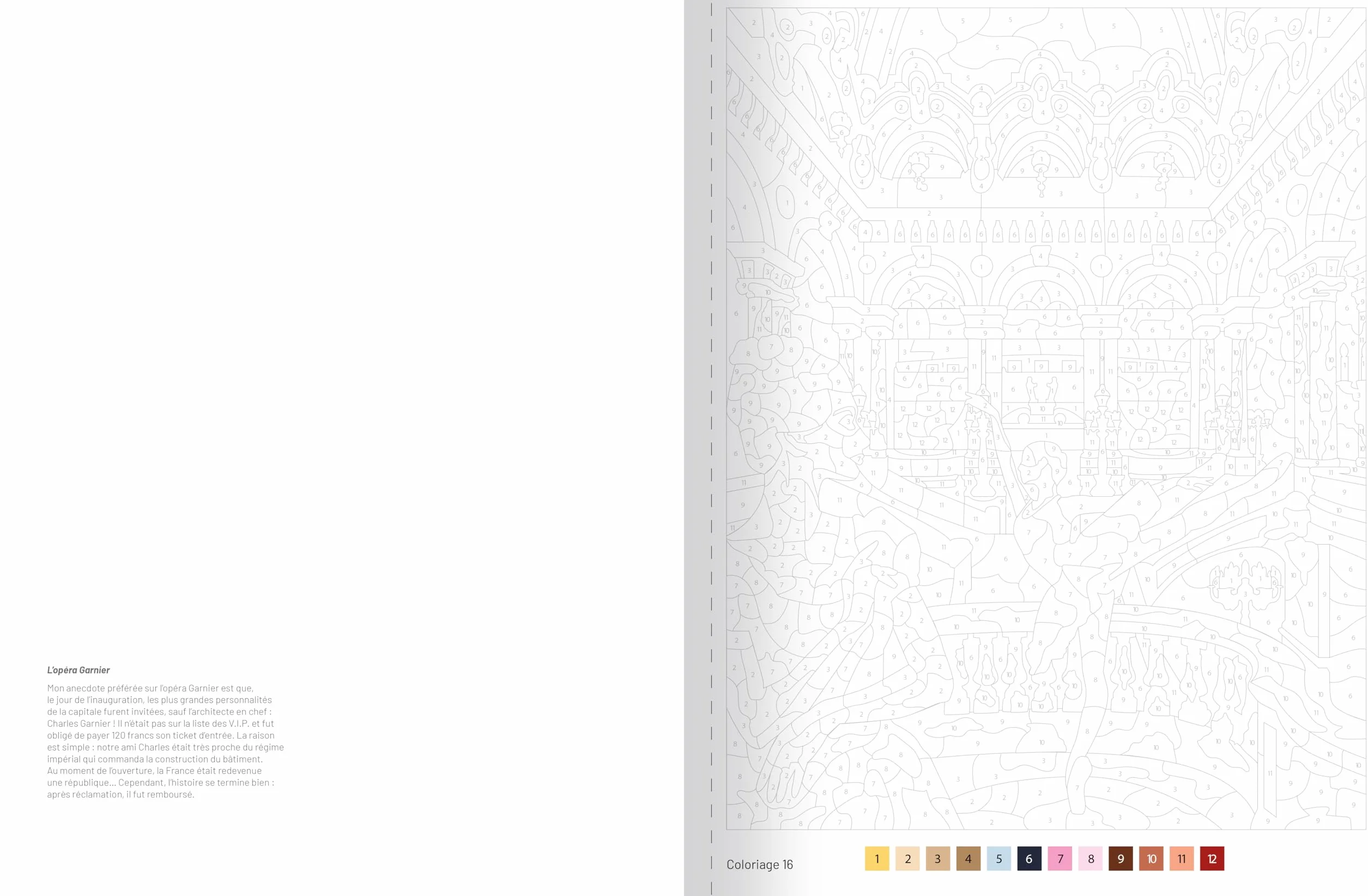 Paris 30 Coloriages mystères pour adultes - Pages détachables + 1 Grand poster - Papier épais 190 gr: Mon grand carnet de coloriages au numéro