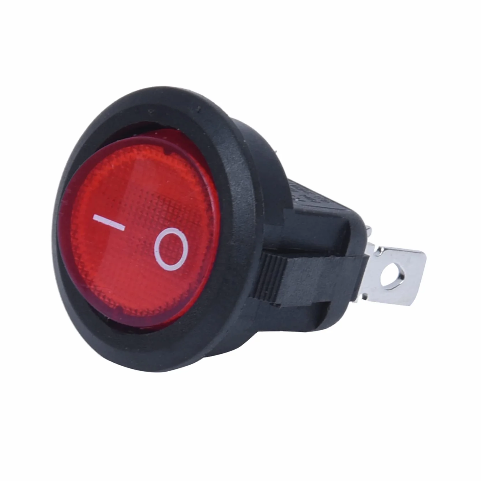 2 x przełącznik kołyskowy dwubiegunowy wł./wył. czerwony 3 220 V