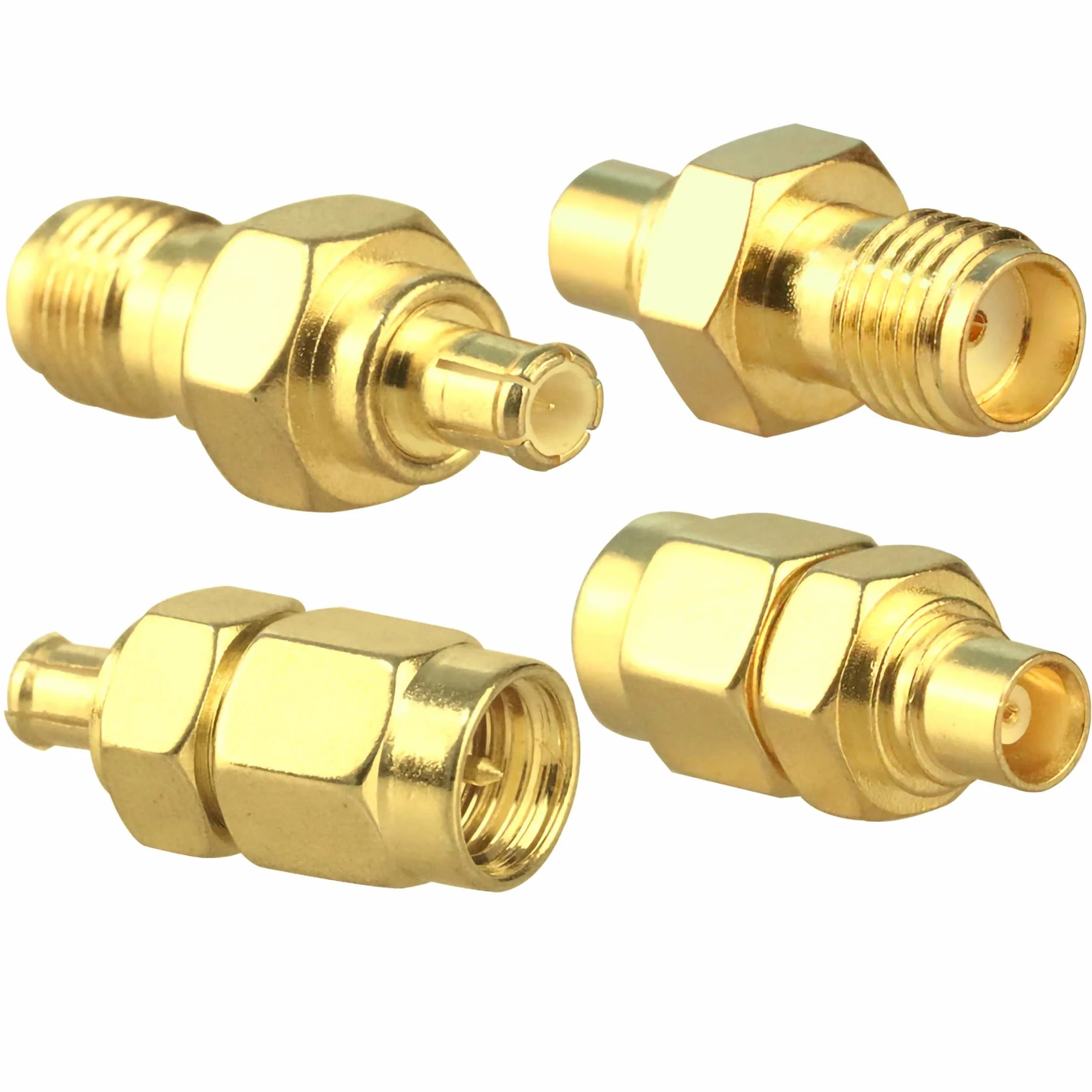 Zestaw złączy RF SMA do MCX Adapter koncentryczny 4 sztuki